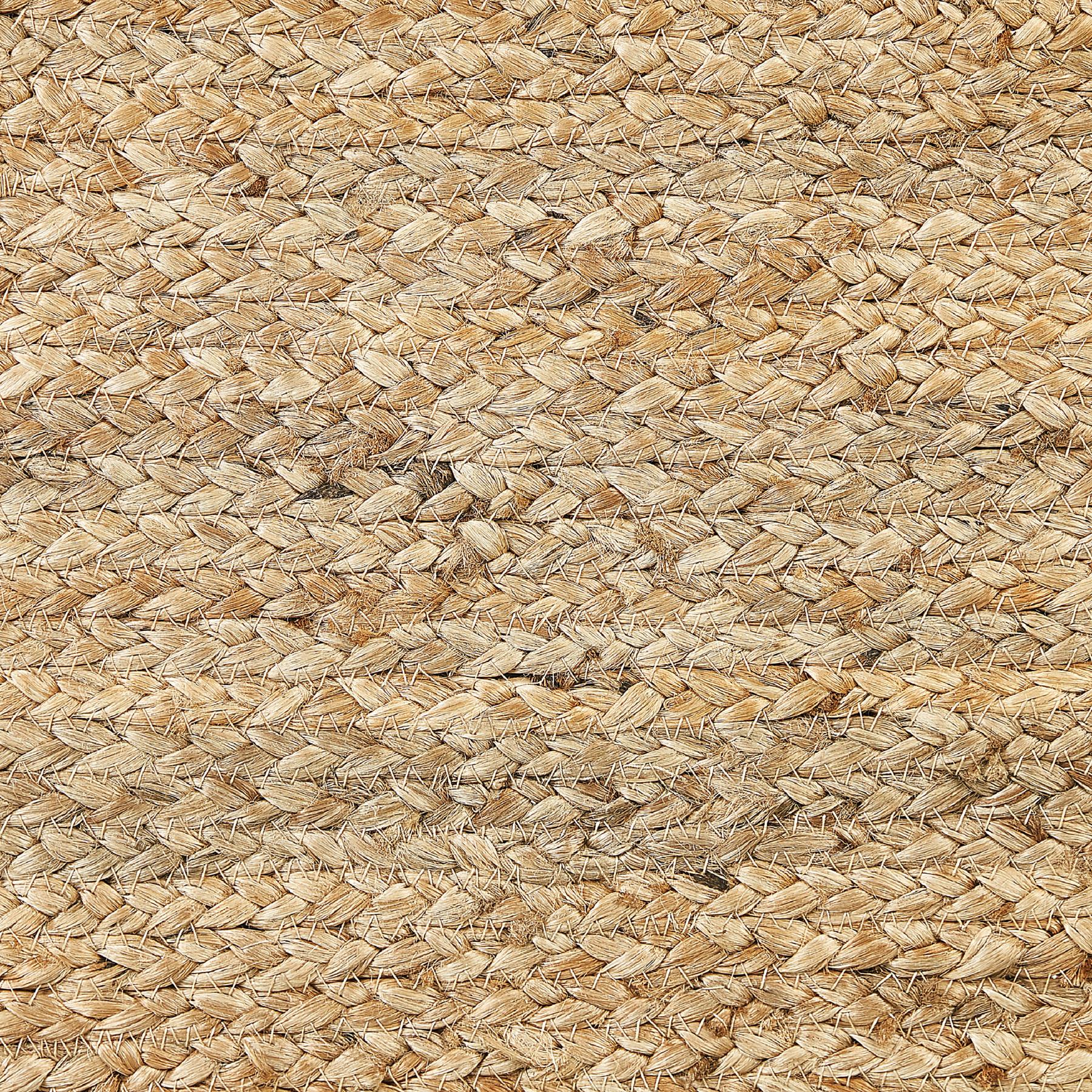 Beliani - DHADAR - Poef - Natuurlijk - 45 cm - Jute
