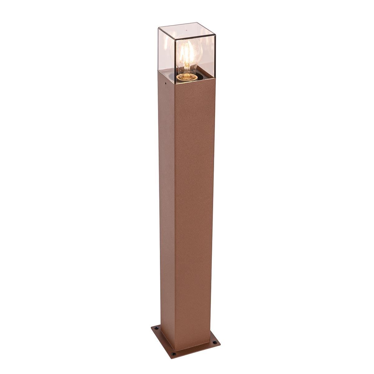 QAZQA Industriële staande buitenlamp roestbruin 70 cm IP44 - Denmark