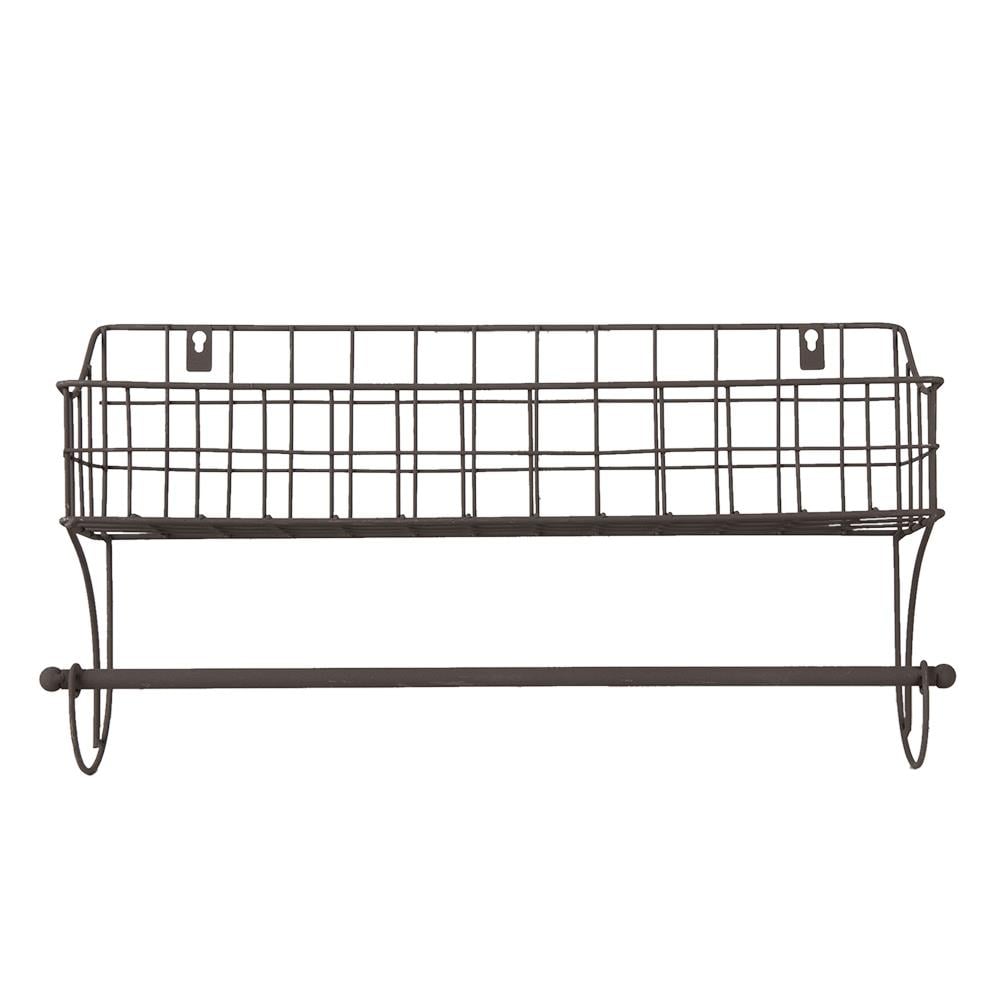 Clayre & Eef Handdoekhouder  44x12x25 cm Bruin Ijzer Handdoekhaak