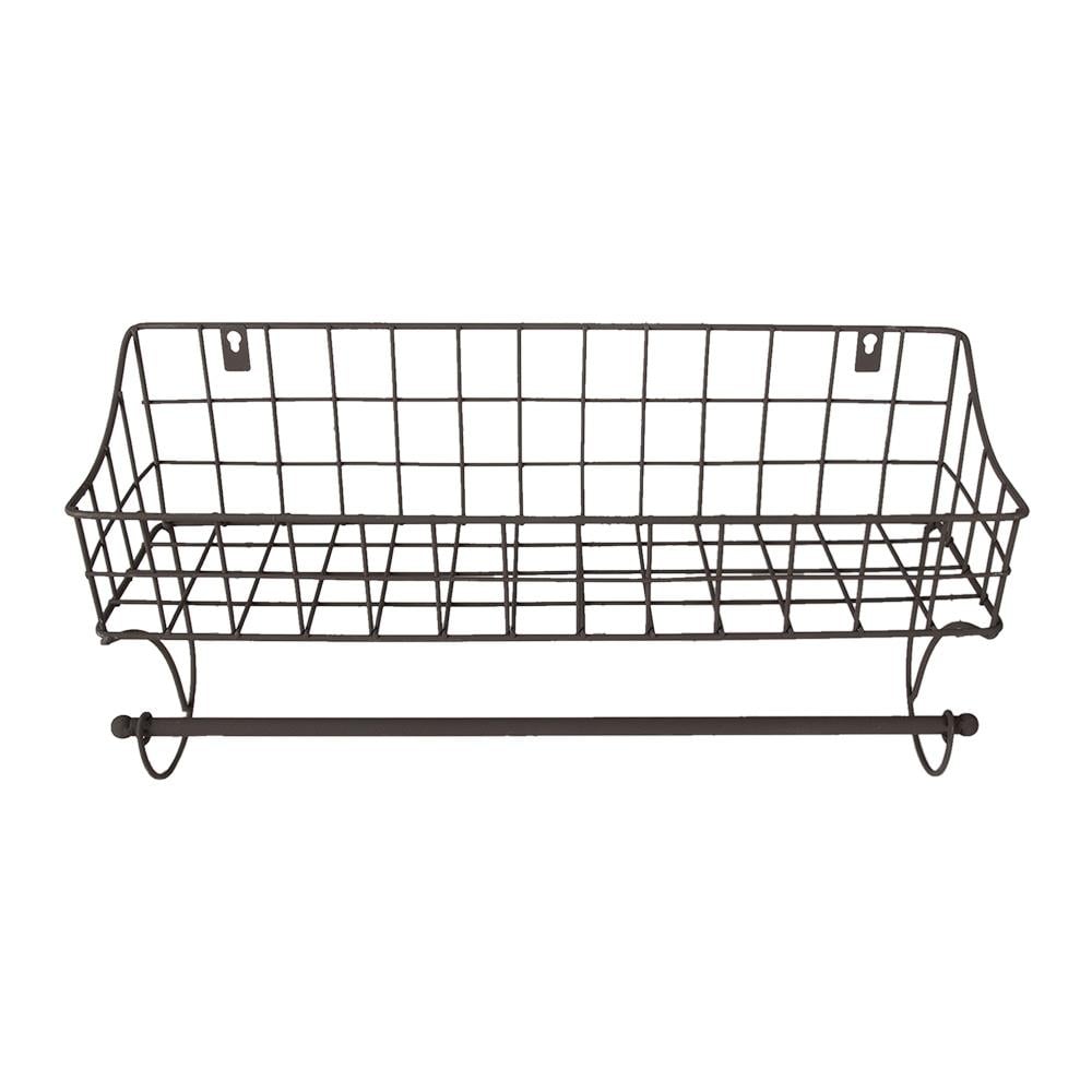 Clayre & Eef Handdoekhouder  44x12x25 cm Bruin Ijzer Handdoekhaak