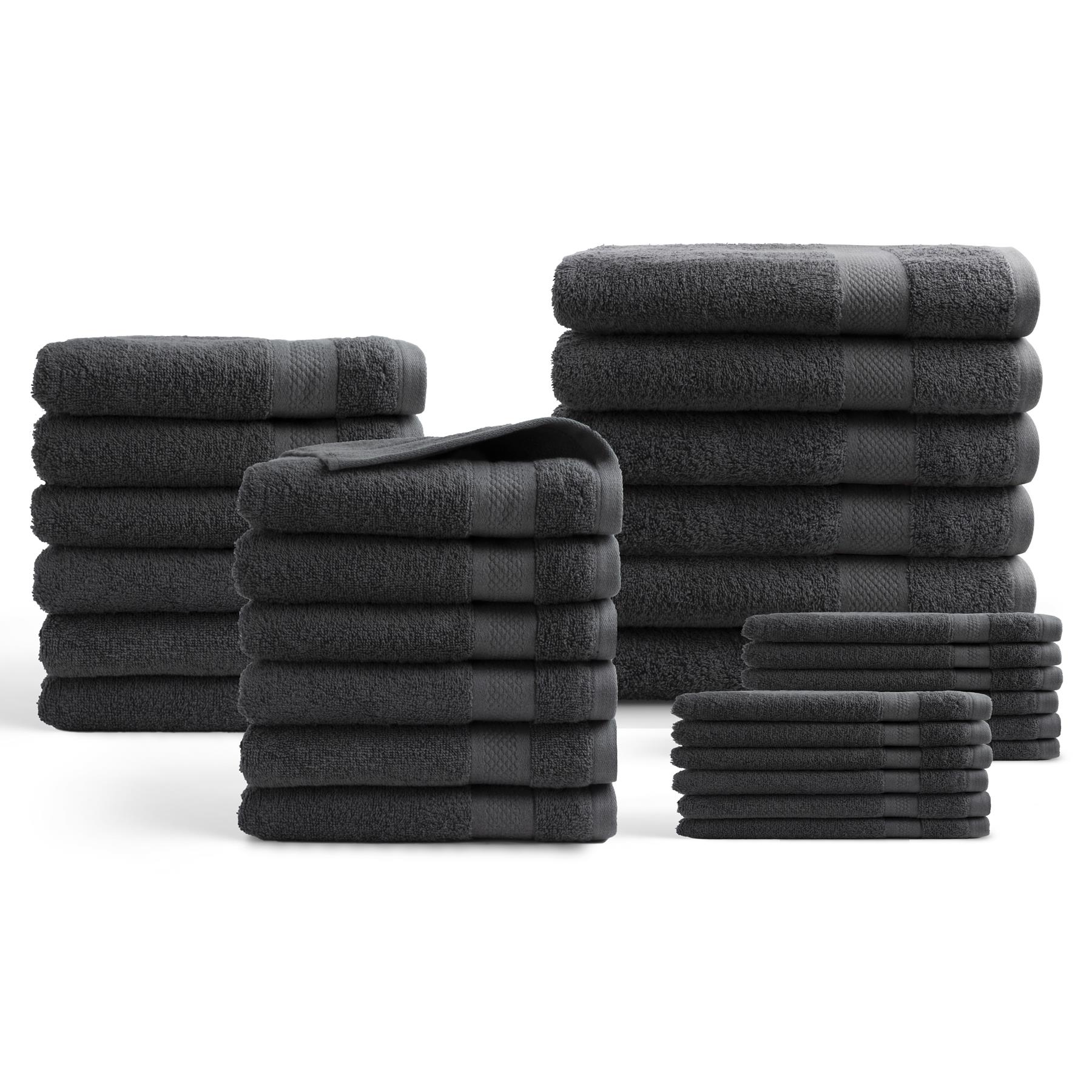 Handdoeken 30 delig set Hotel Collectie 100 katoen antraciet