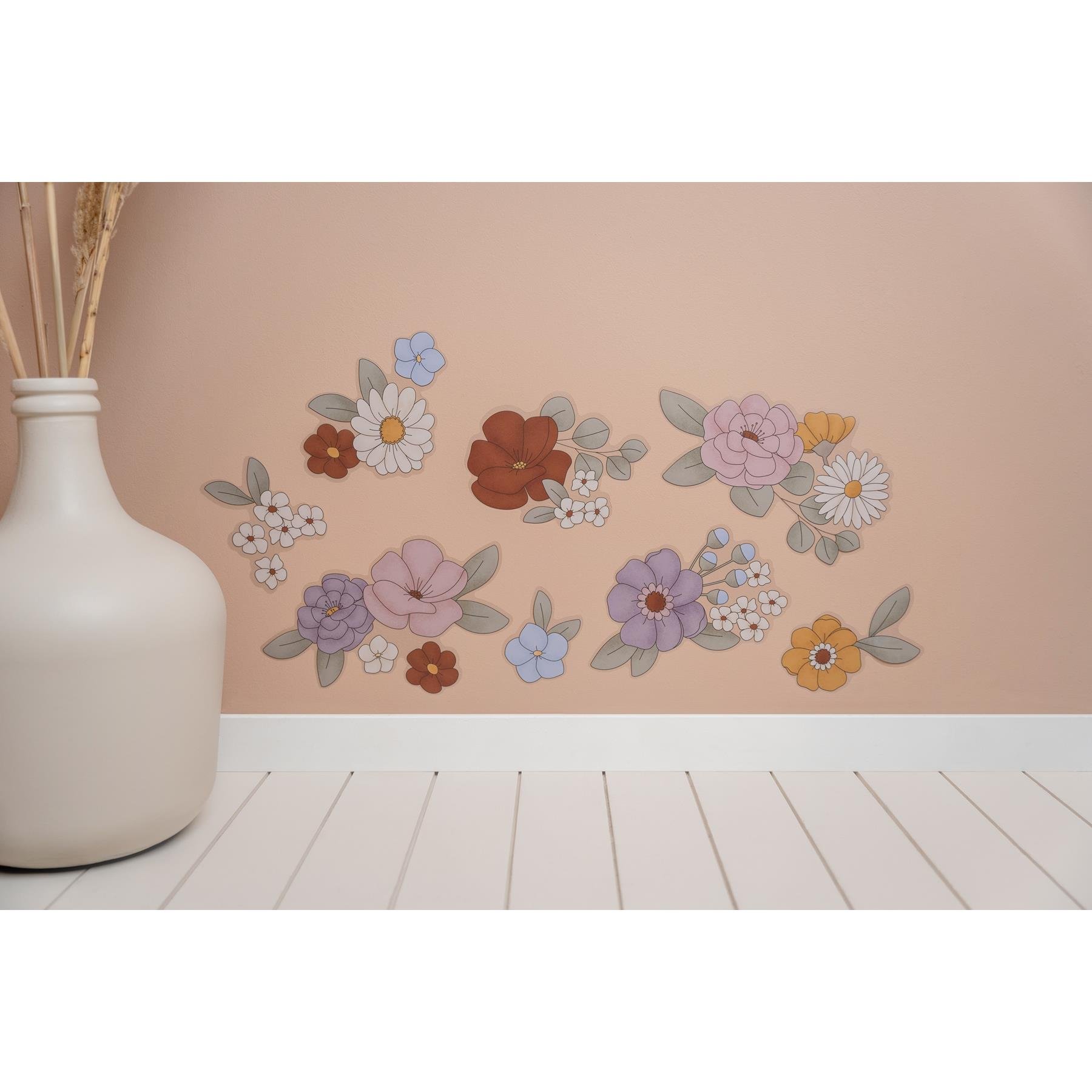 Little Dutch Vintage Little Flowers Muurstickers - 42x30cm - Bloemen