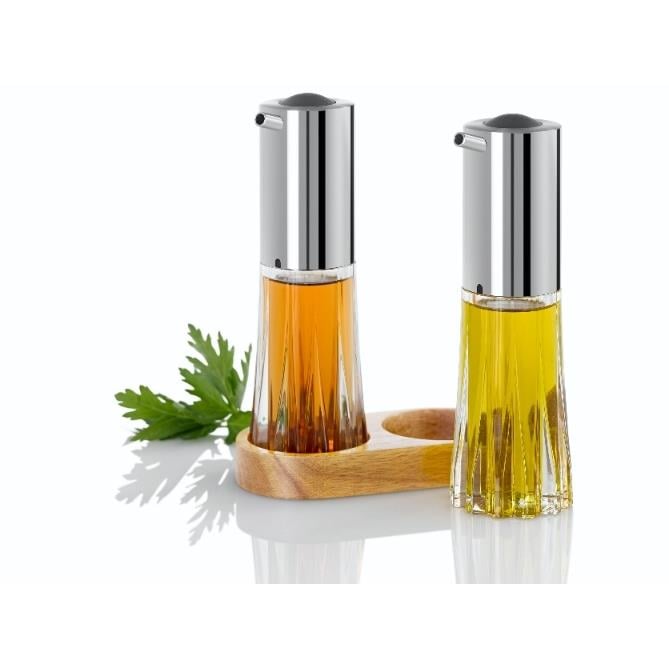 AdHoc - Olie -en Azijn Set met Houder, 75 ml, Acryl - AdHoc | Menage C