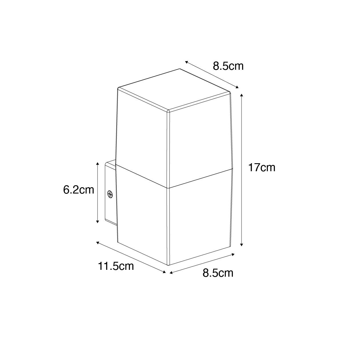 QAZQA Industriële buiten wandlamp roestbruin IP44 - Denmark