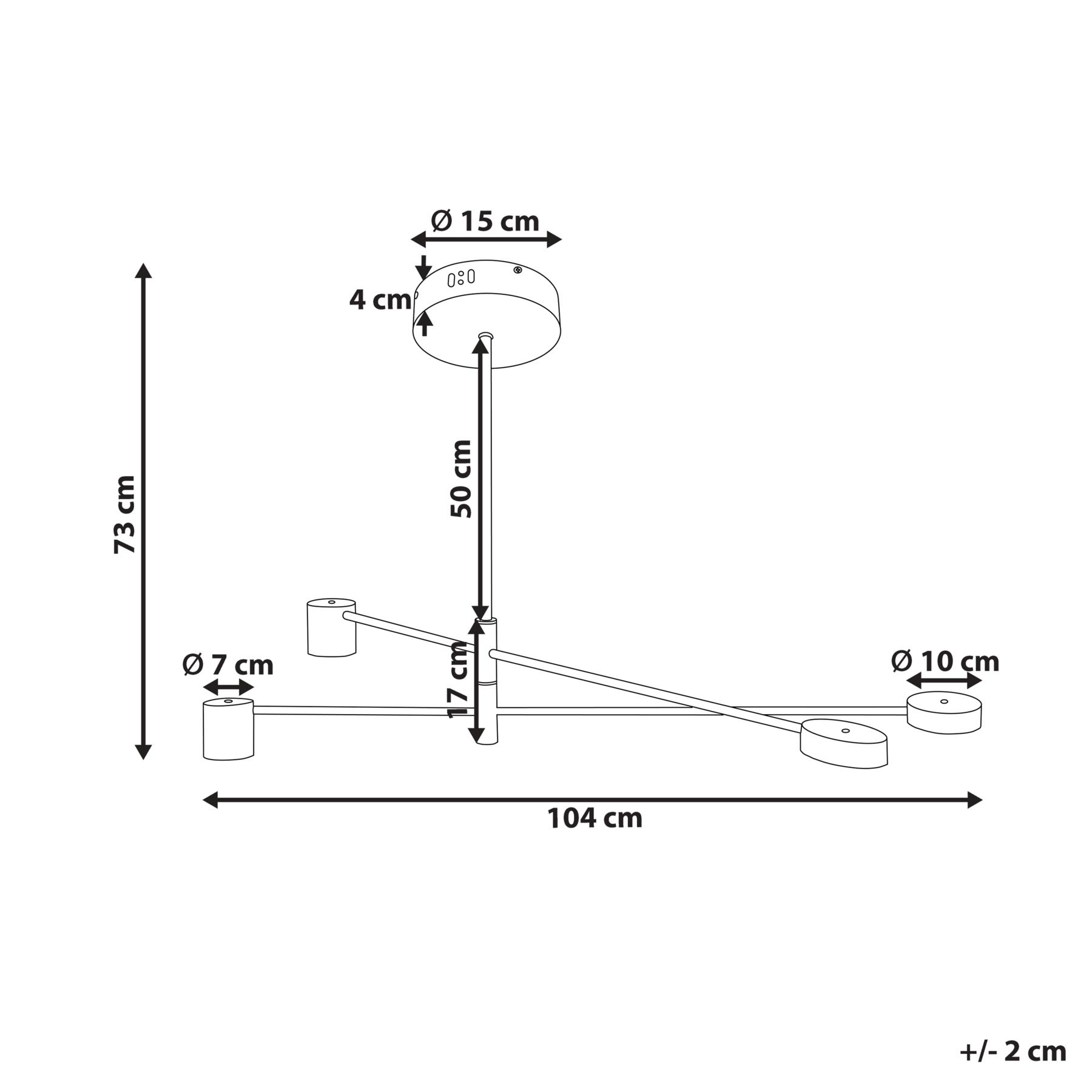 Beliani - BANDON - Hanglamp - Goud - IJzer