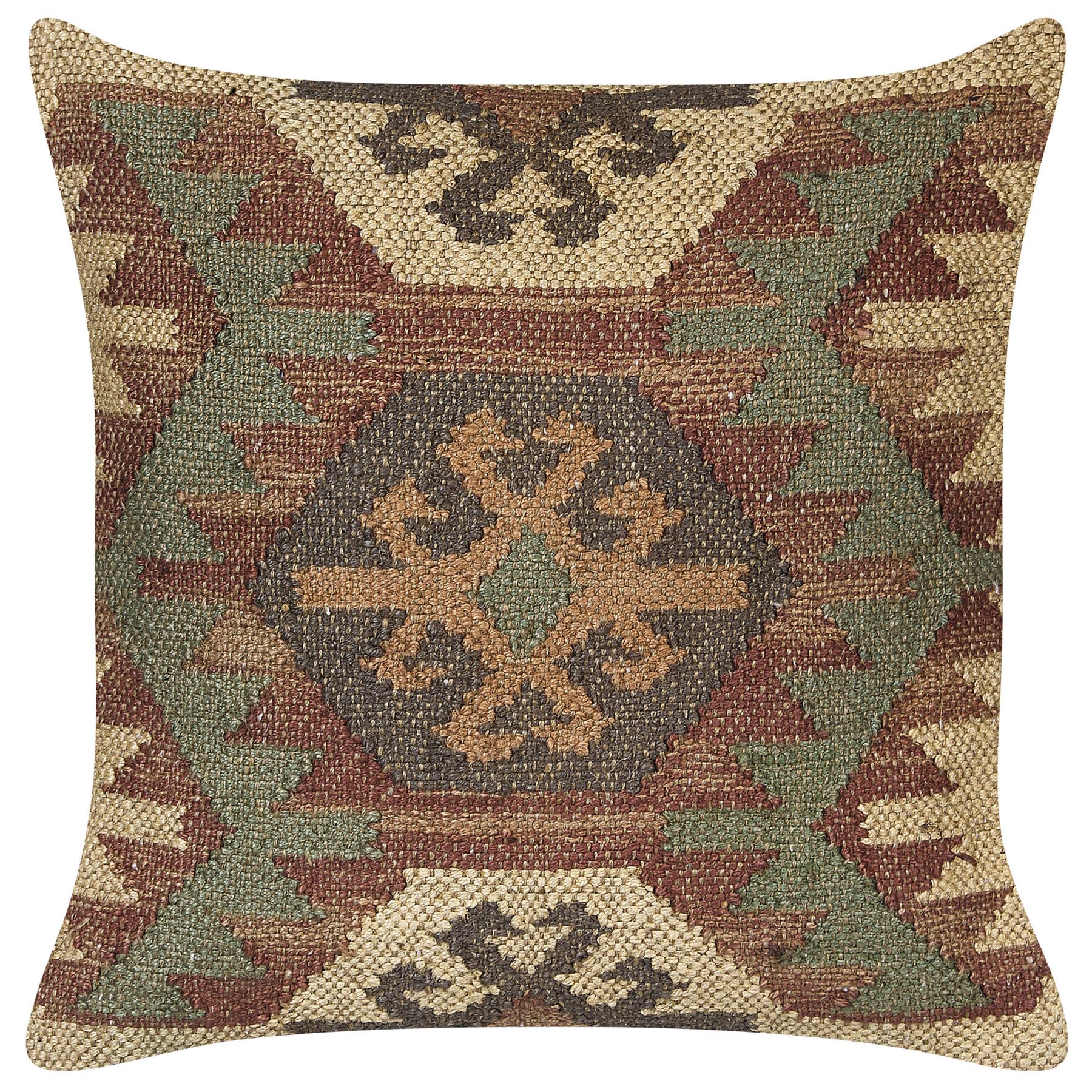 Beliani-CUMBUM-Sierkussen set van 2-Multicolor-45 x 45 cm-Jute