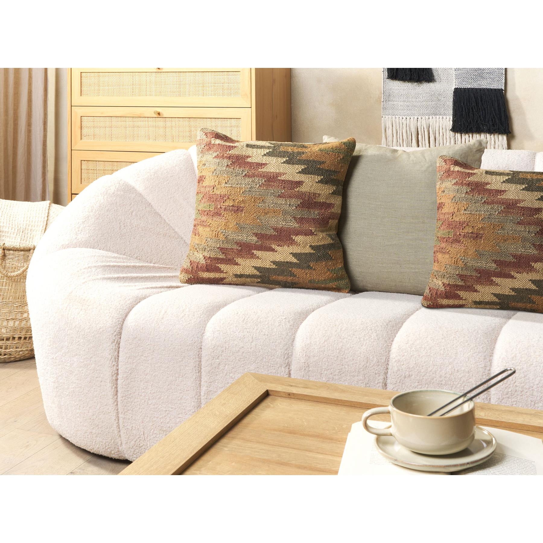 Beliani-DEEPOR-Sierkussen set van 2-Multicolor-45 x 45 cm-Jute