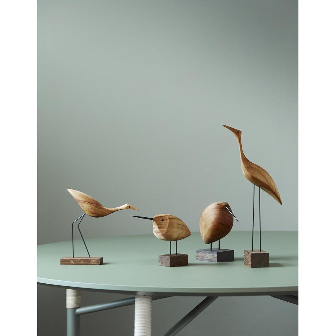 Warm Nordic Beak Bird Awake Snipe decoratie teak