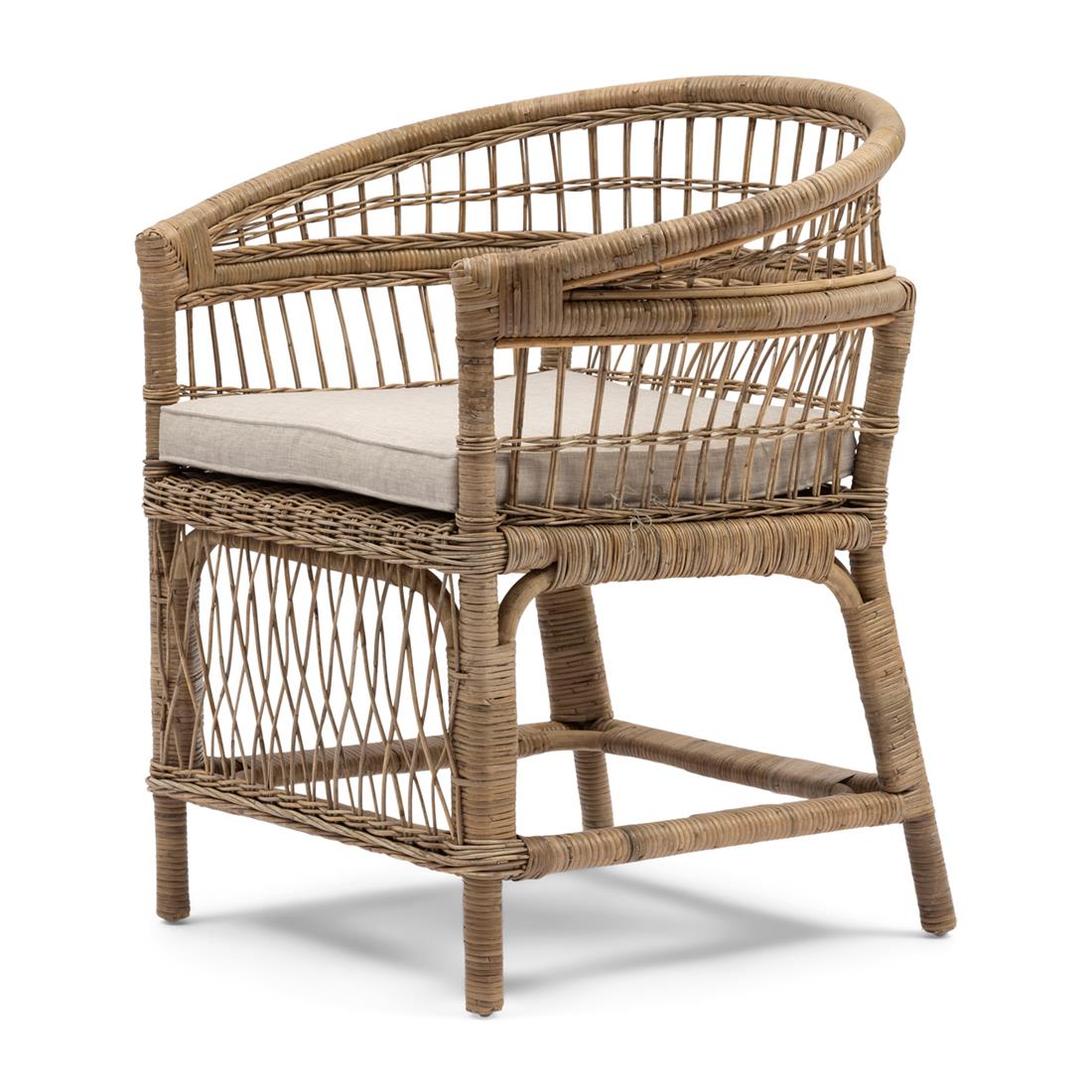 Riviera Maison Eetkamerstoel met armleuning  - Victoria Falls  - Bruin