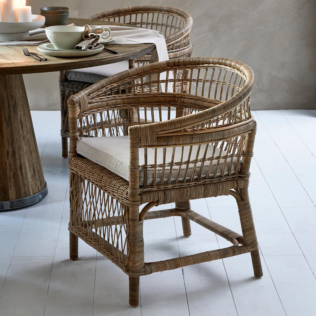 Riviera Maison Eetkamerstoel met armleuning  - Victoria Falls  - Bruin