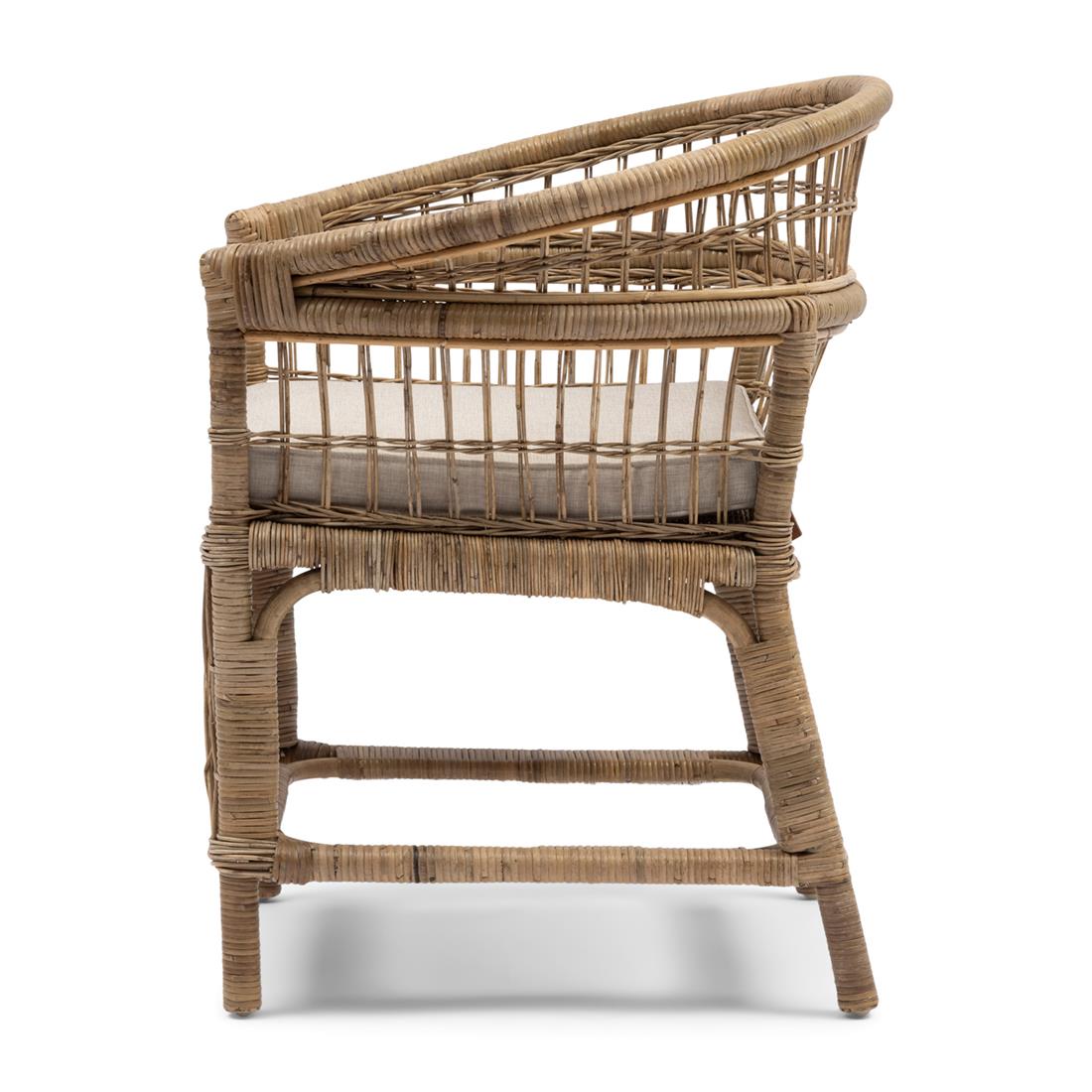 Riviera Maison Eetkamerstoel met armleuning  - Victoria Falls  - Bruin