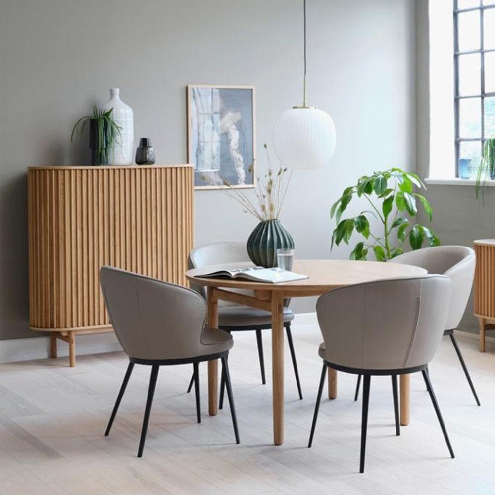 Olivine Kjeld Houten Kast met Schuifdeuren - B 110 cm - Naturel