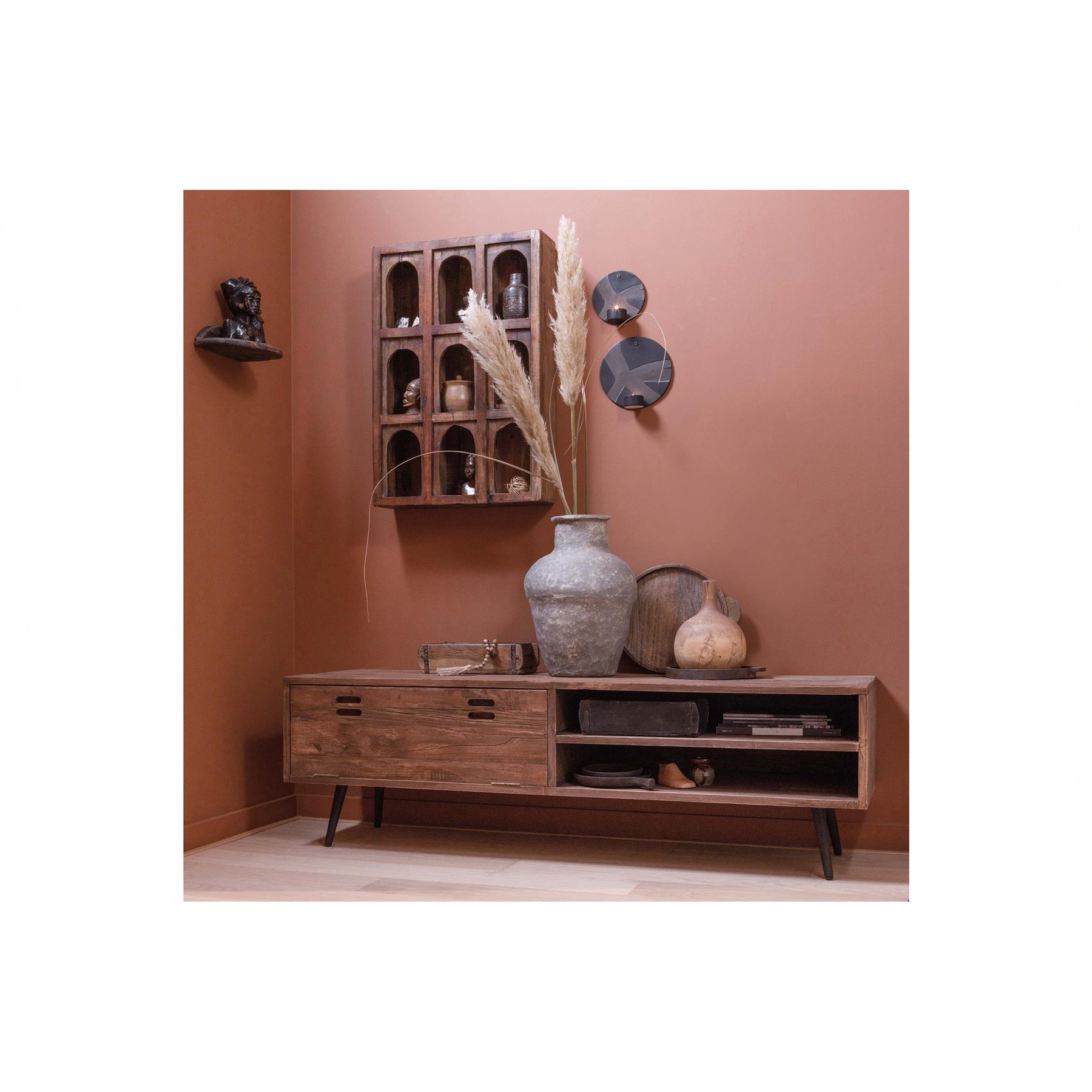 Basiclabel Blok Wandplanken - Hout - Naturel - Set van 2
