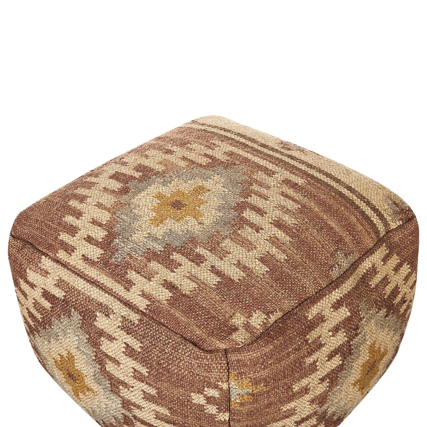 Beliani - BEEL - Poef - Rood - Jute