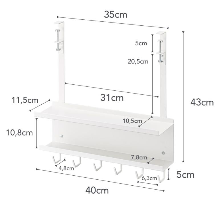 Yamazaki Kabel Organiser Bureau - Smart - Wit