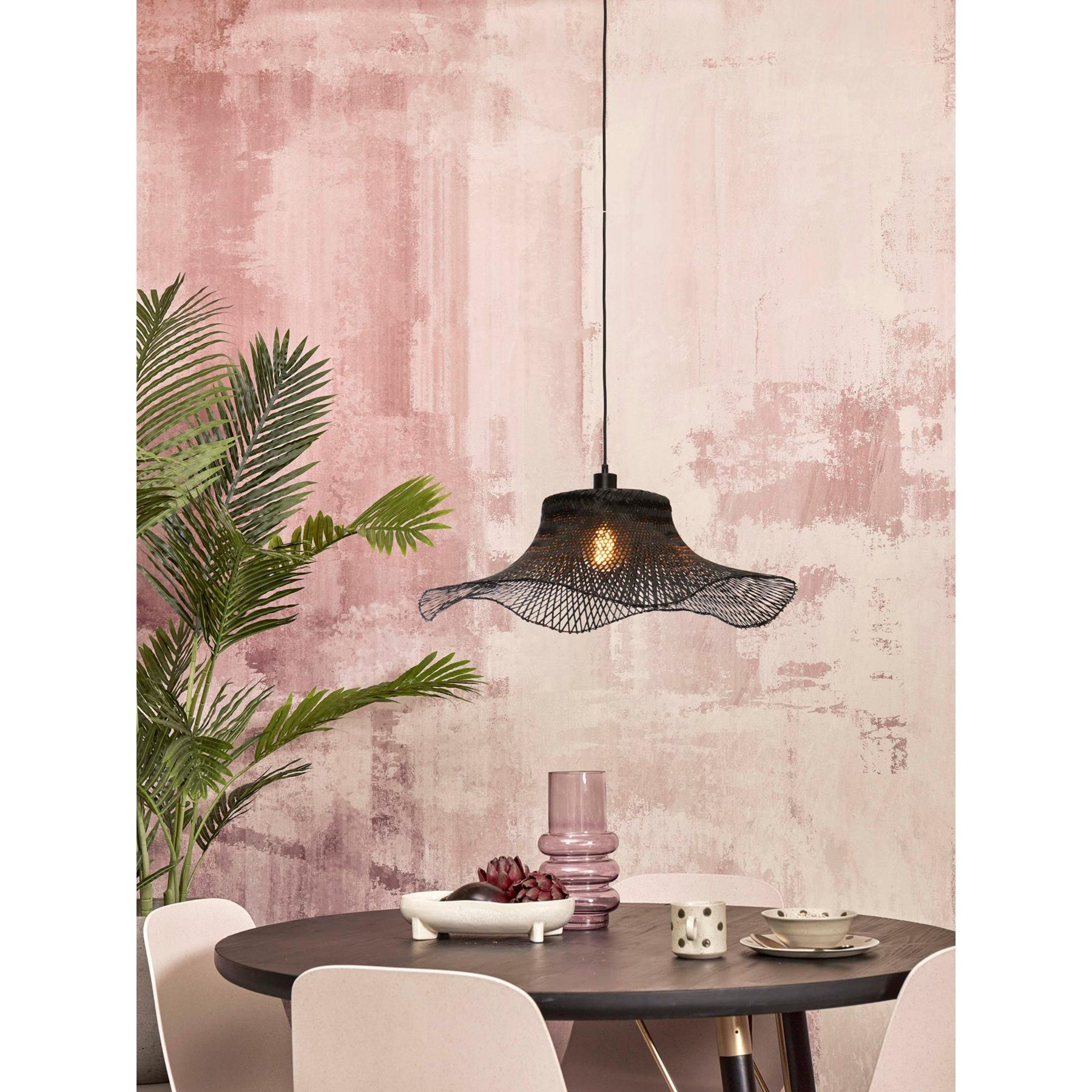 GOOD&MOJO Hanglamp Ibiza - Bamboe Zwart - 65x65x20cm
