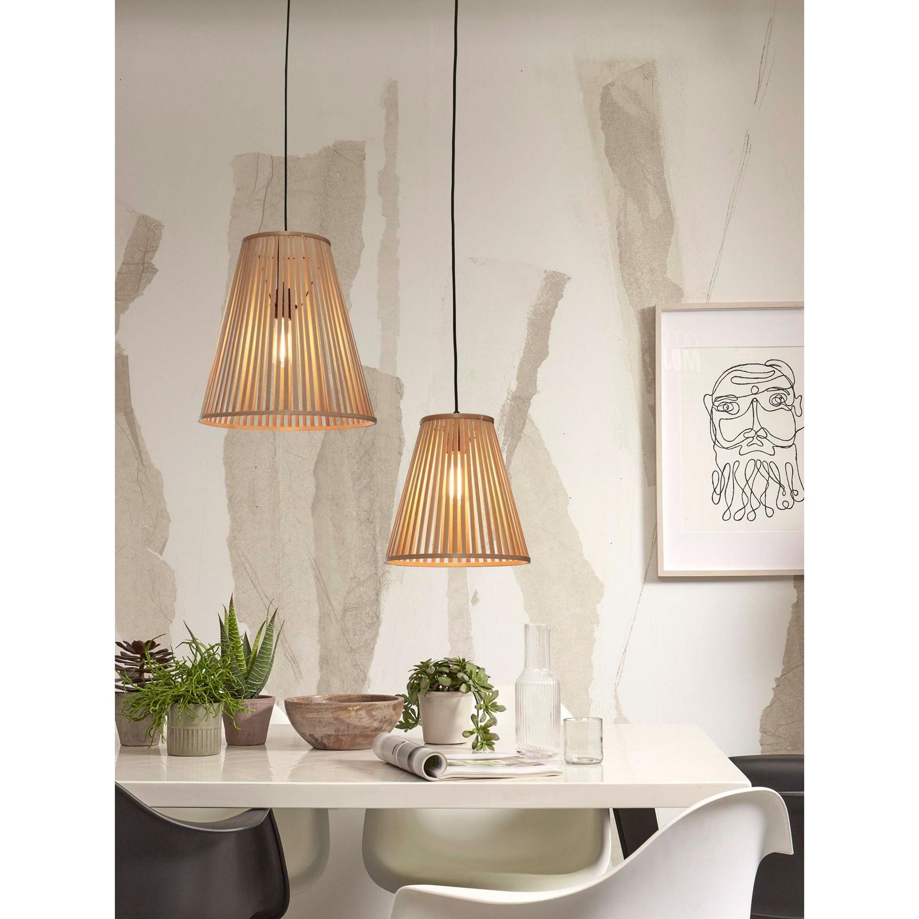 GOOD&MOJO Hanglamp Merapi - Bamboe - 40x40x42cm