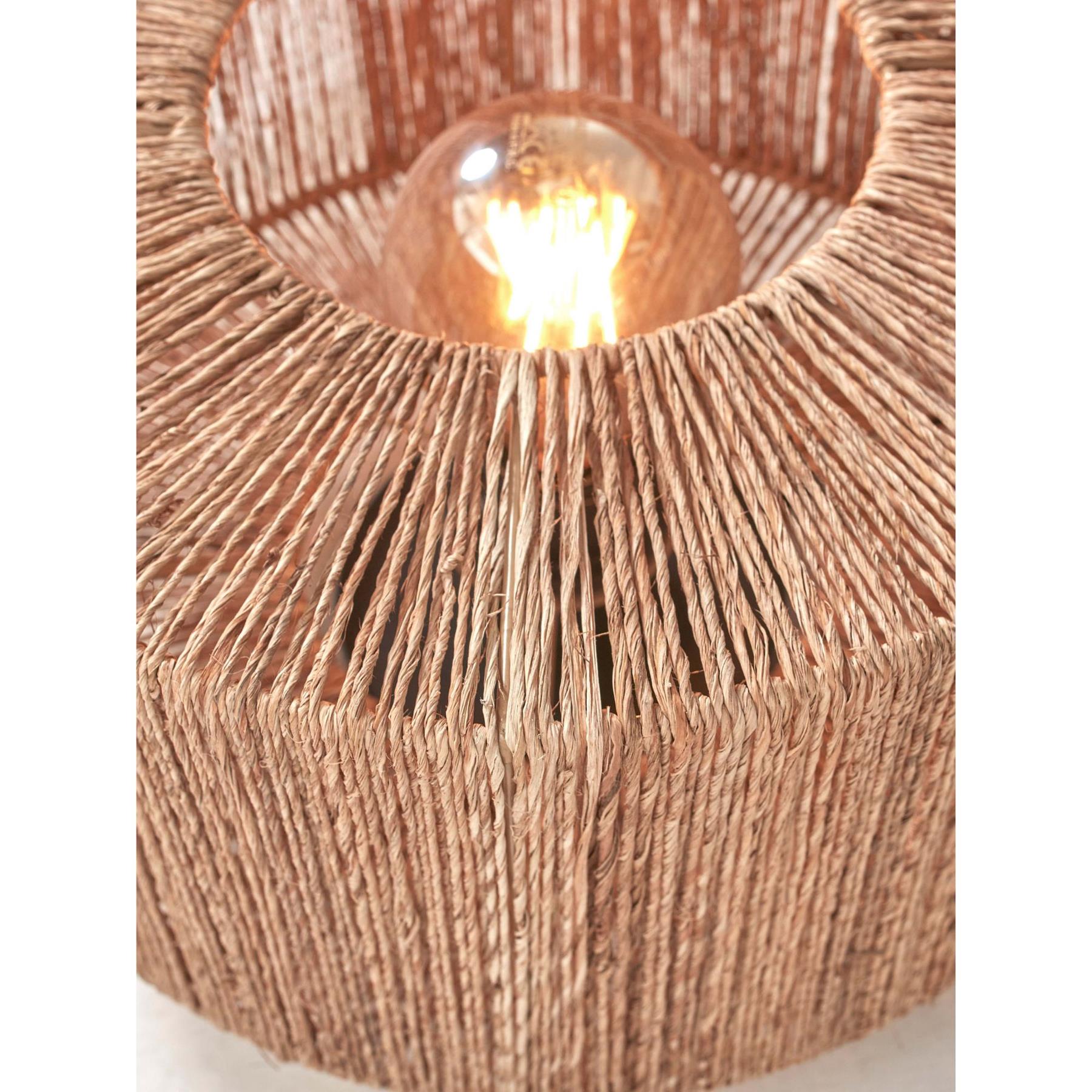 GOOD&MOJO Tafellamp Iguazu - Jute|Bamboe - Ø30x41cm