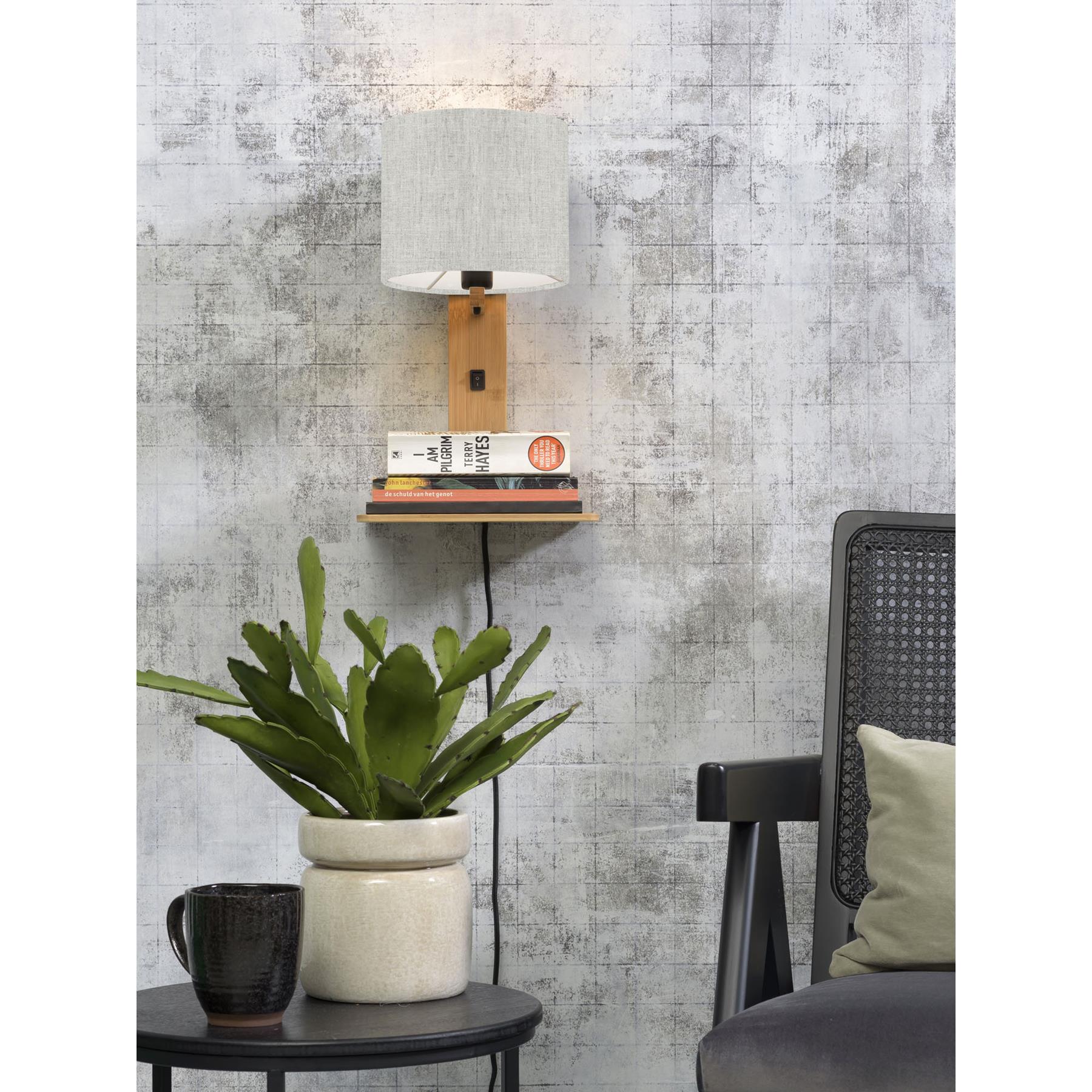 GOOD&MOJO Wandlamp Andes - Bamboe|Naturel - 19x24x36cm