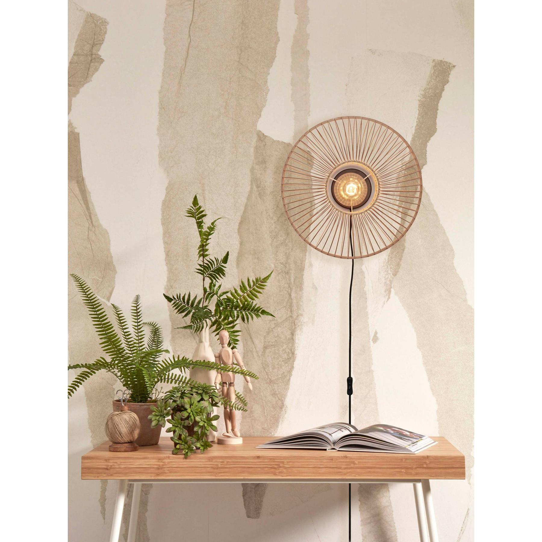 GOOD&MOJO Wandlamp Hokkaido - Bamboe - Ø38cm