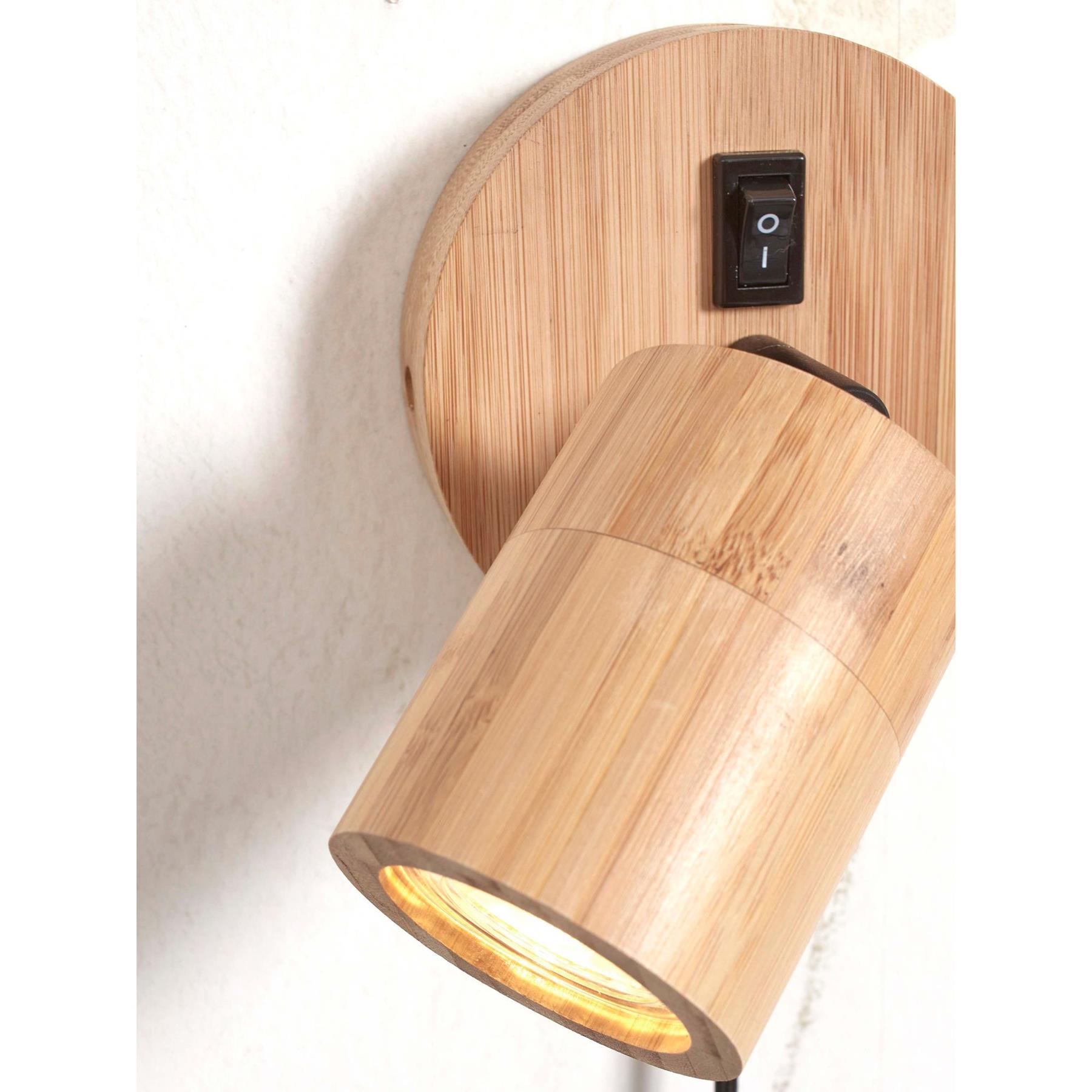 GOOD&MOJO Wandlamp Java - Bamboe - Ø12cm