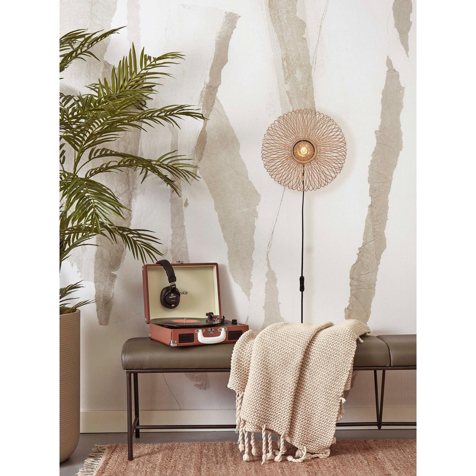 GOOD&MOJO Wandlamp Cango - Bamboe - Ø40cm