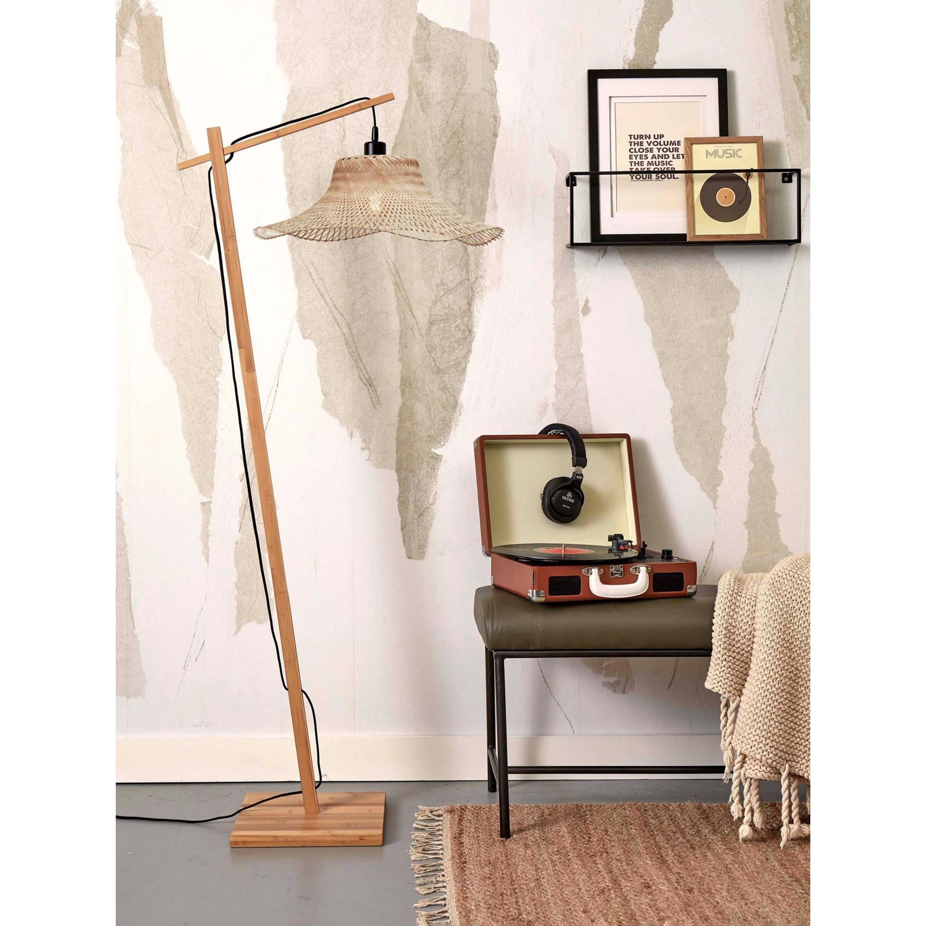 GOOD&MOJO Vloerlamp Ibiza - Bamboe - 77x50x150cm