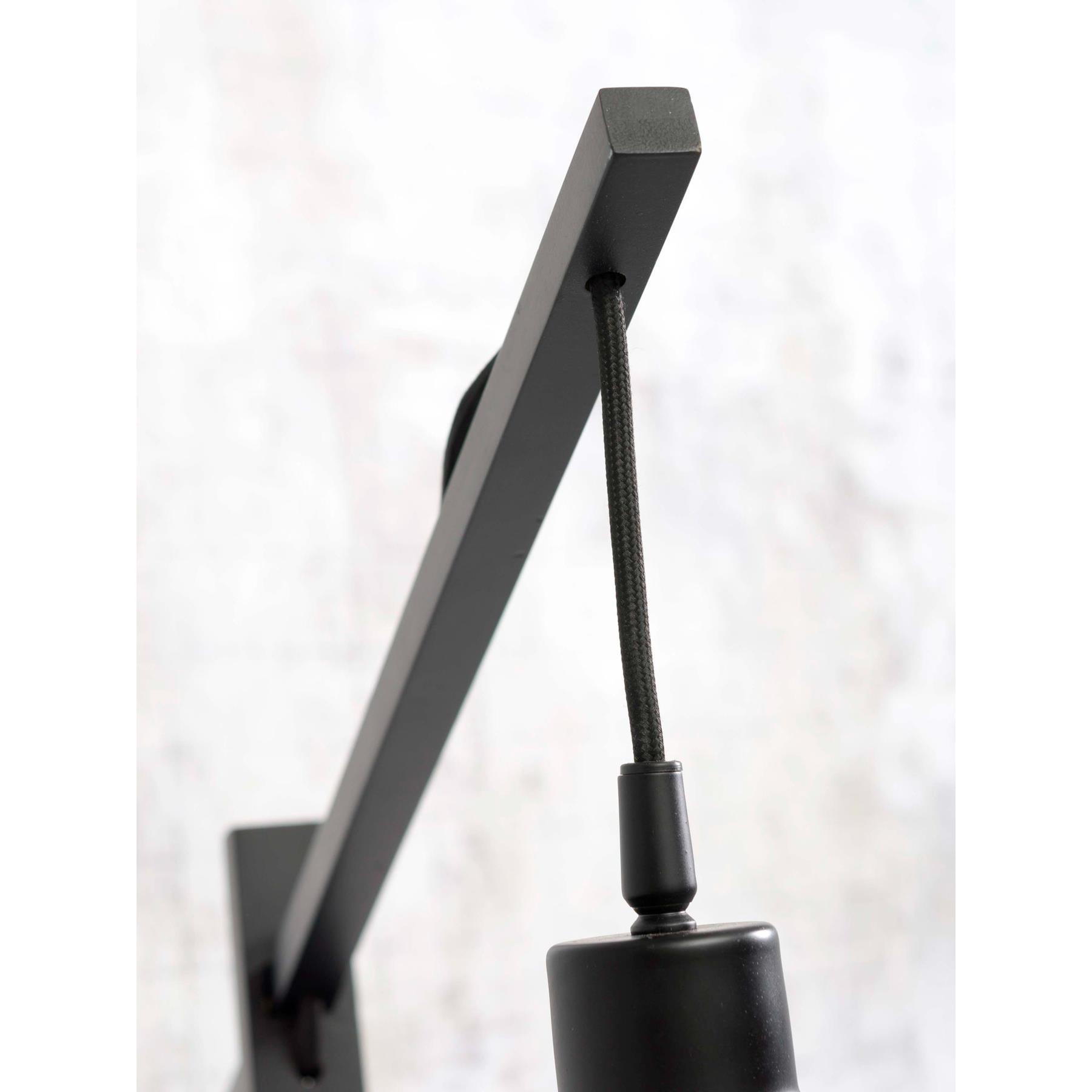 GOOD&MOJO Vloerlamp Merapi - Bamboe Zwart - 57x30x150cm
