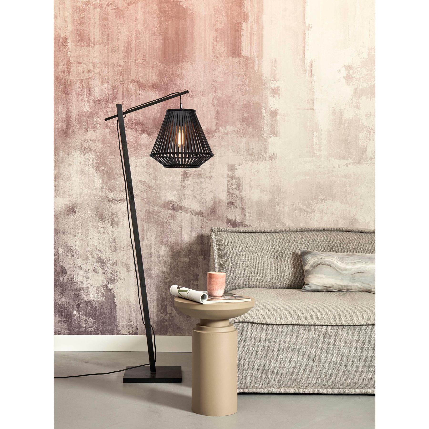GOOD&MOJO Vloerlamp Merapi - Bamboe Zwart - 57x30x150cm