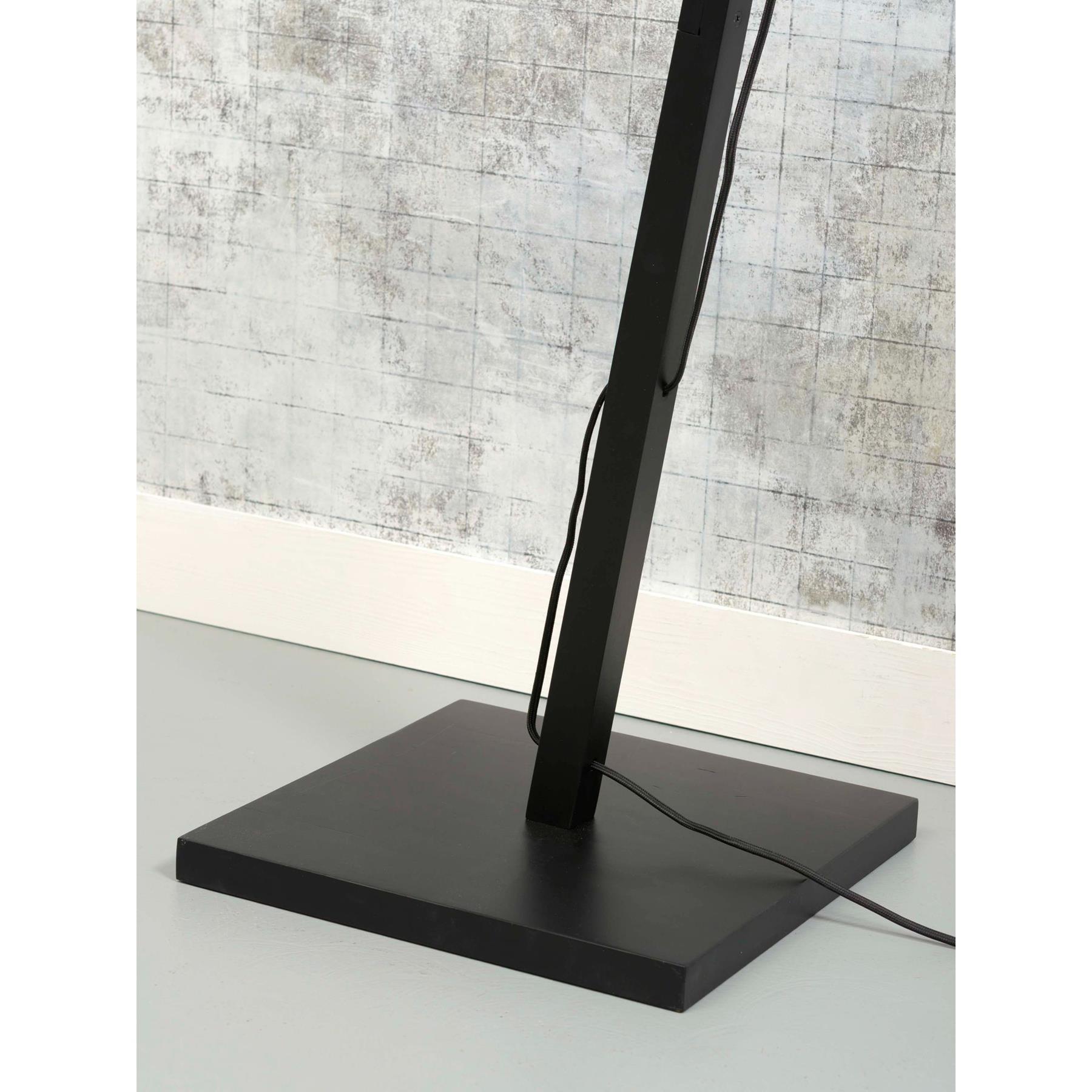 GOOD&MOJO Vloerlamp Merapi - Bamboe Zwart - 57x30x150cm