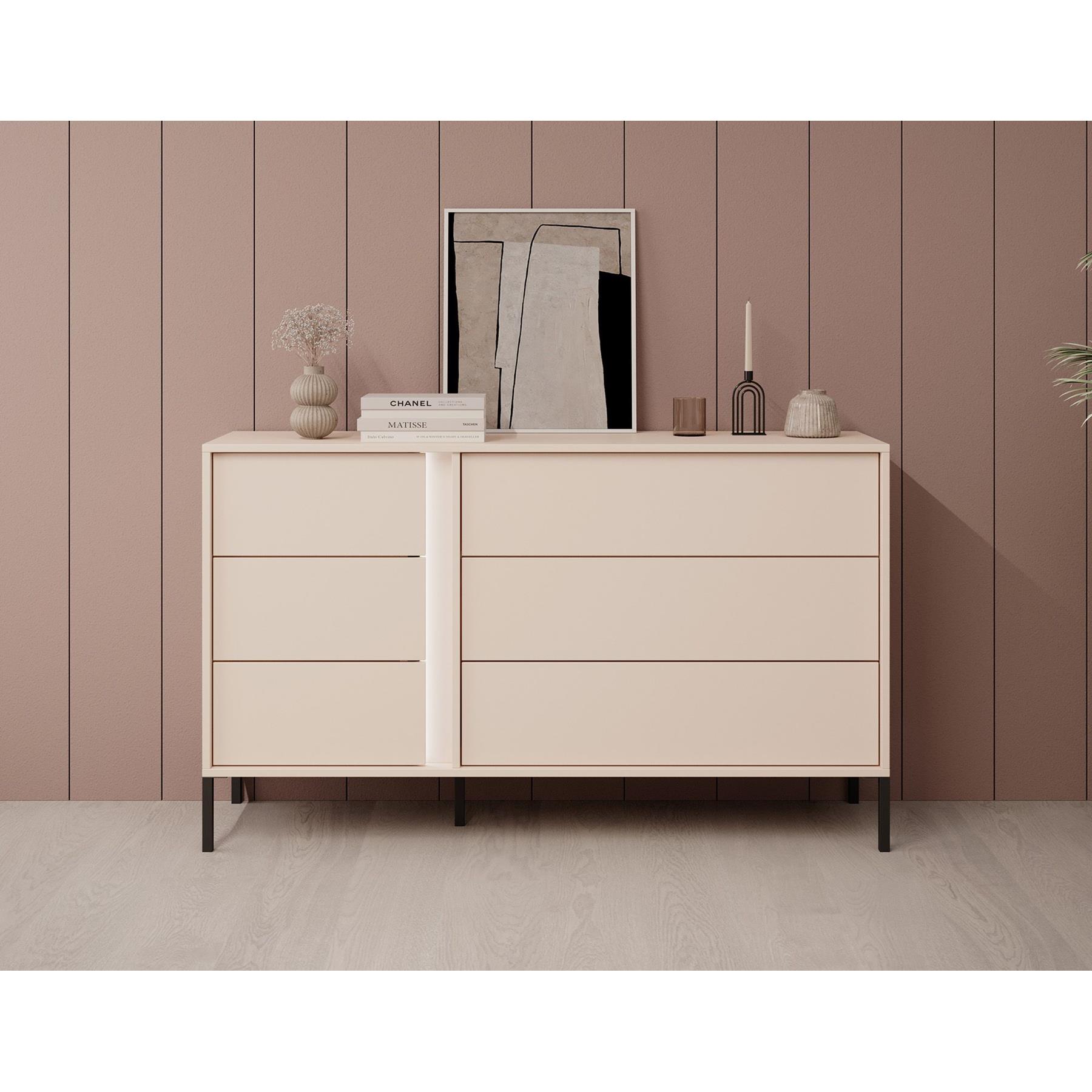 Meubella Ladekast Desert - Beige - 138 cm