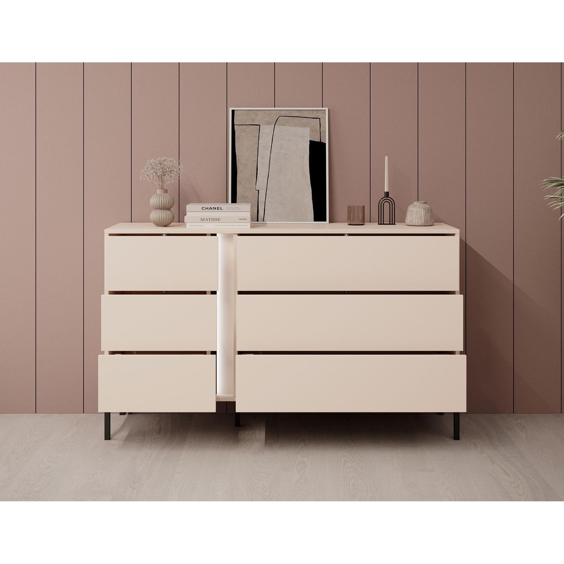 Meubella Ladekast Desert - Beige - 138 cm