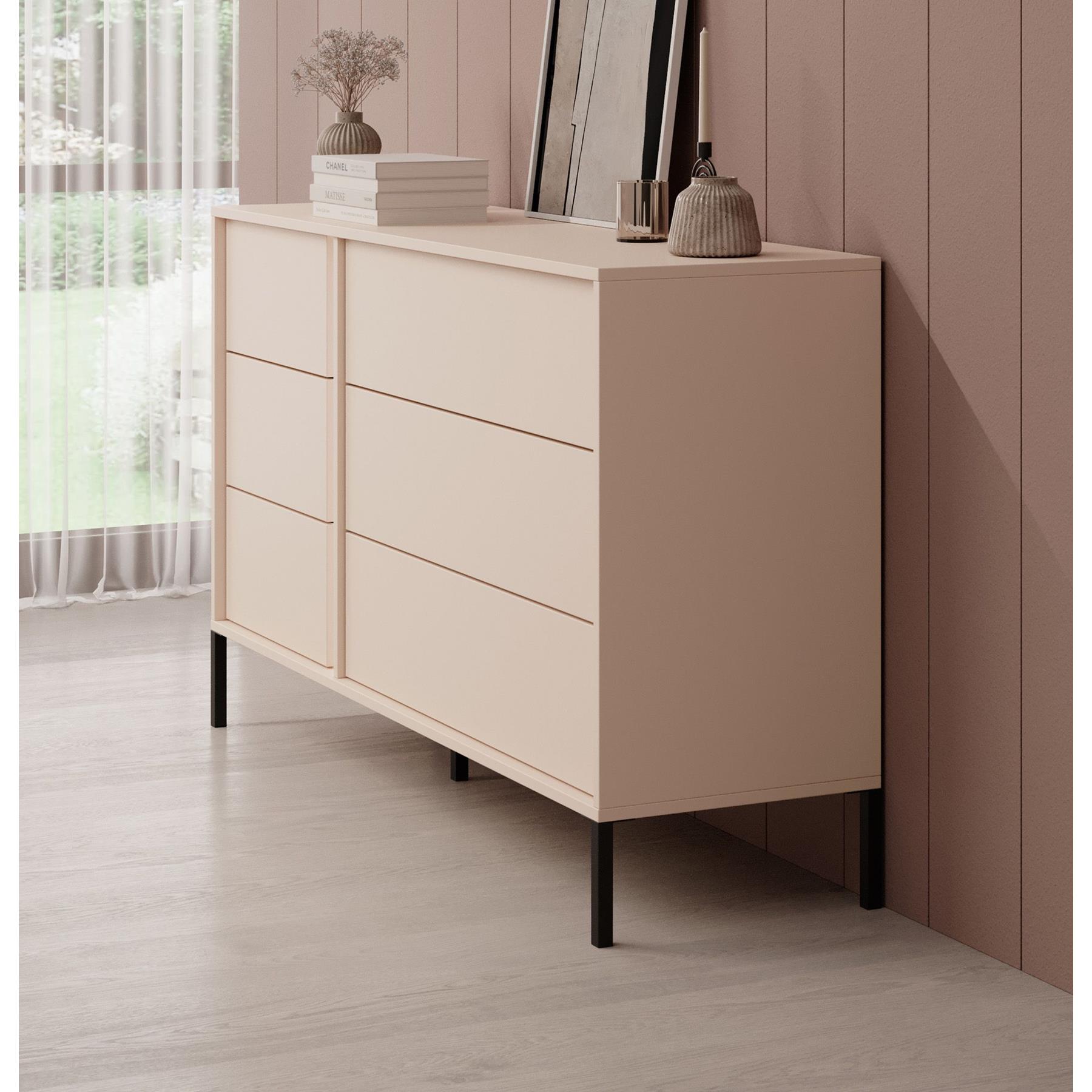 Meubella Ladekast Desert - Beige - 138 cm