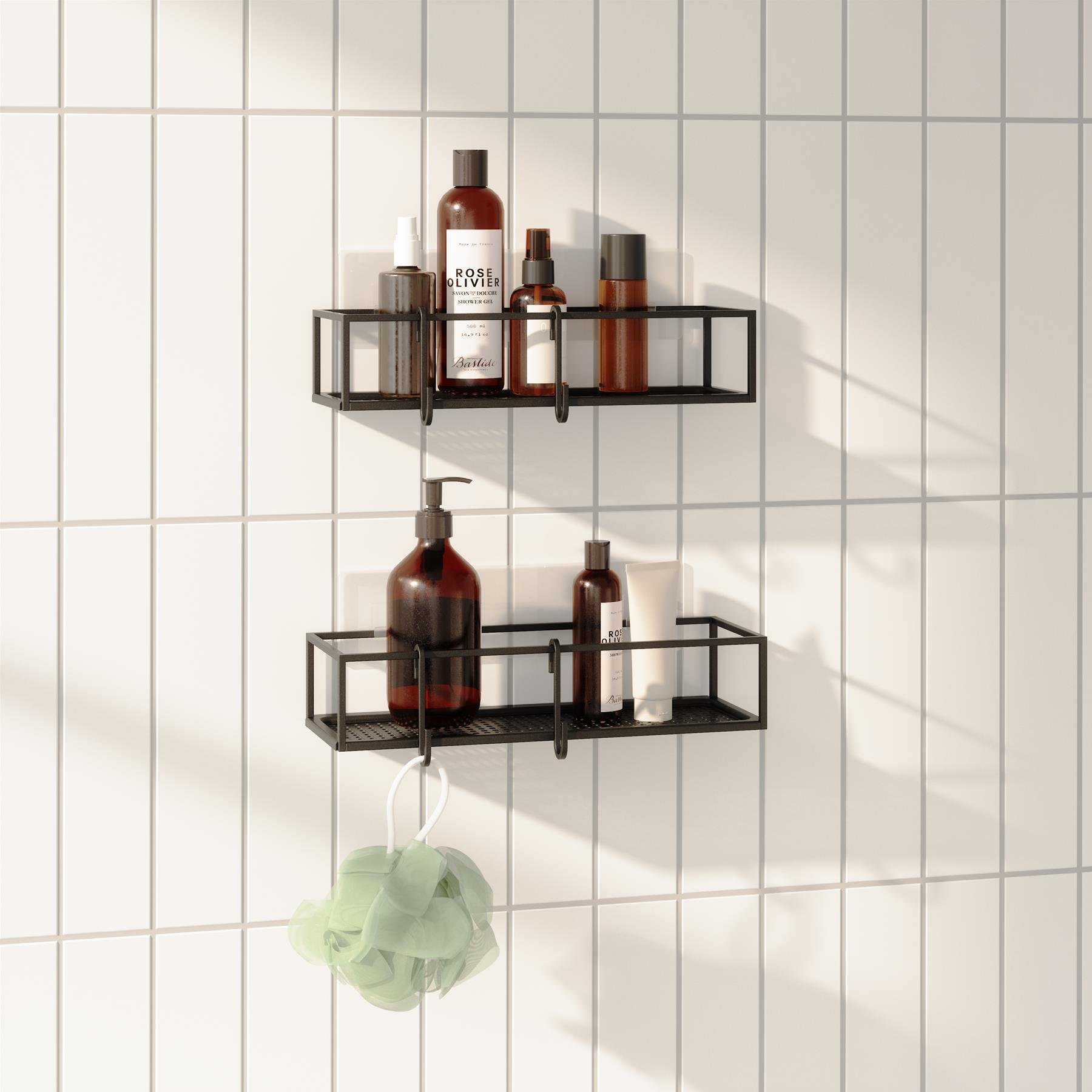 Umbra Cubiko Doucherek Set van 2 - Zwart