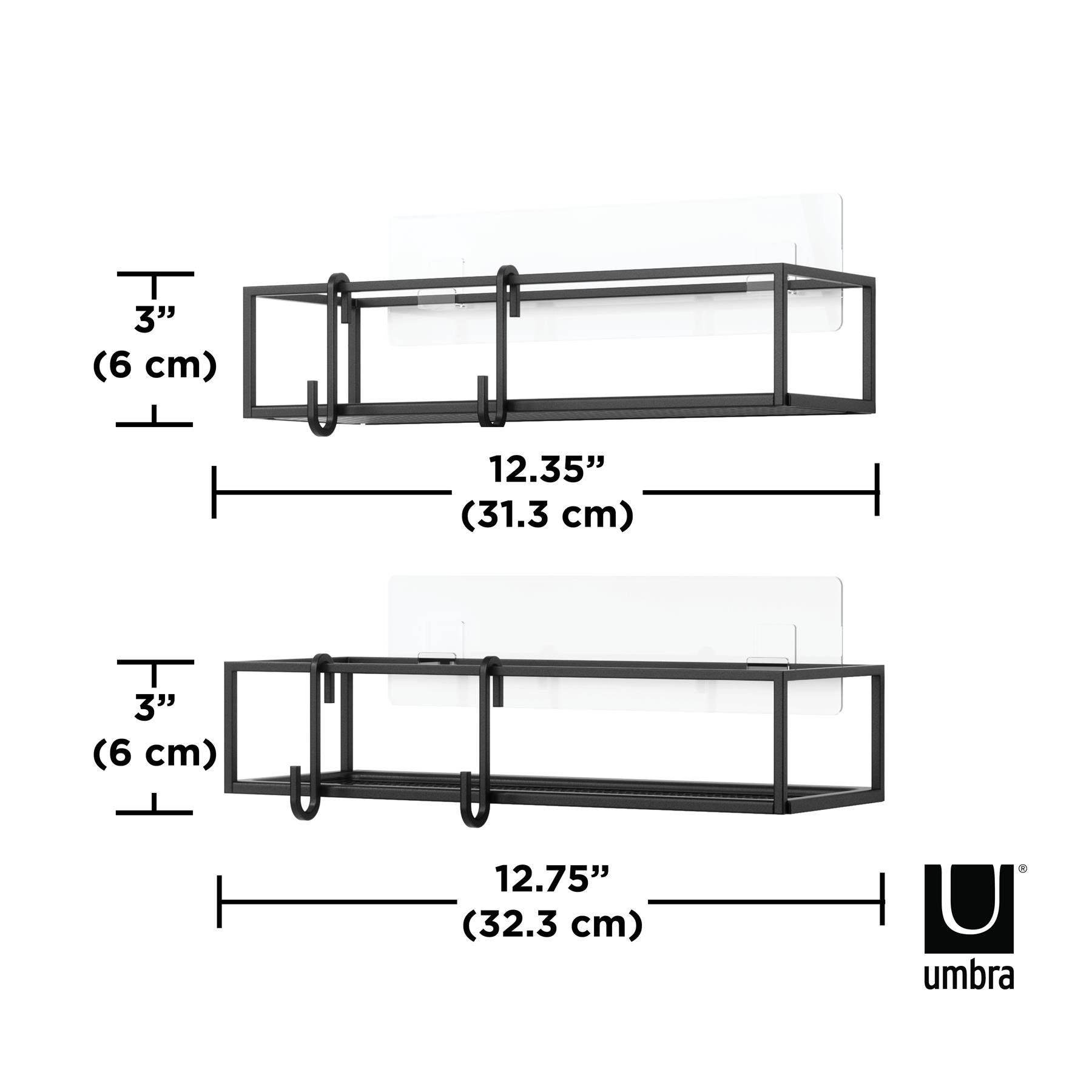 Umbra Cubiko Doucherek Set van 2 - Zwart