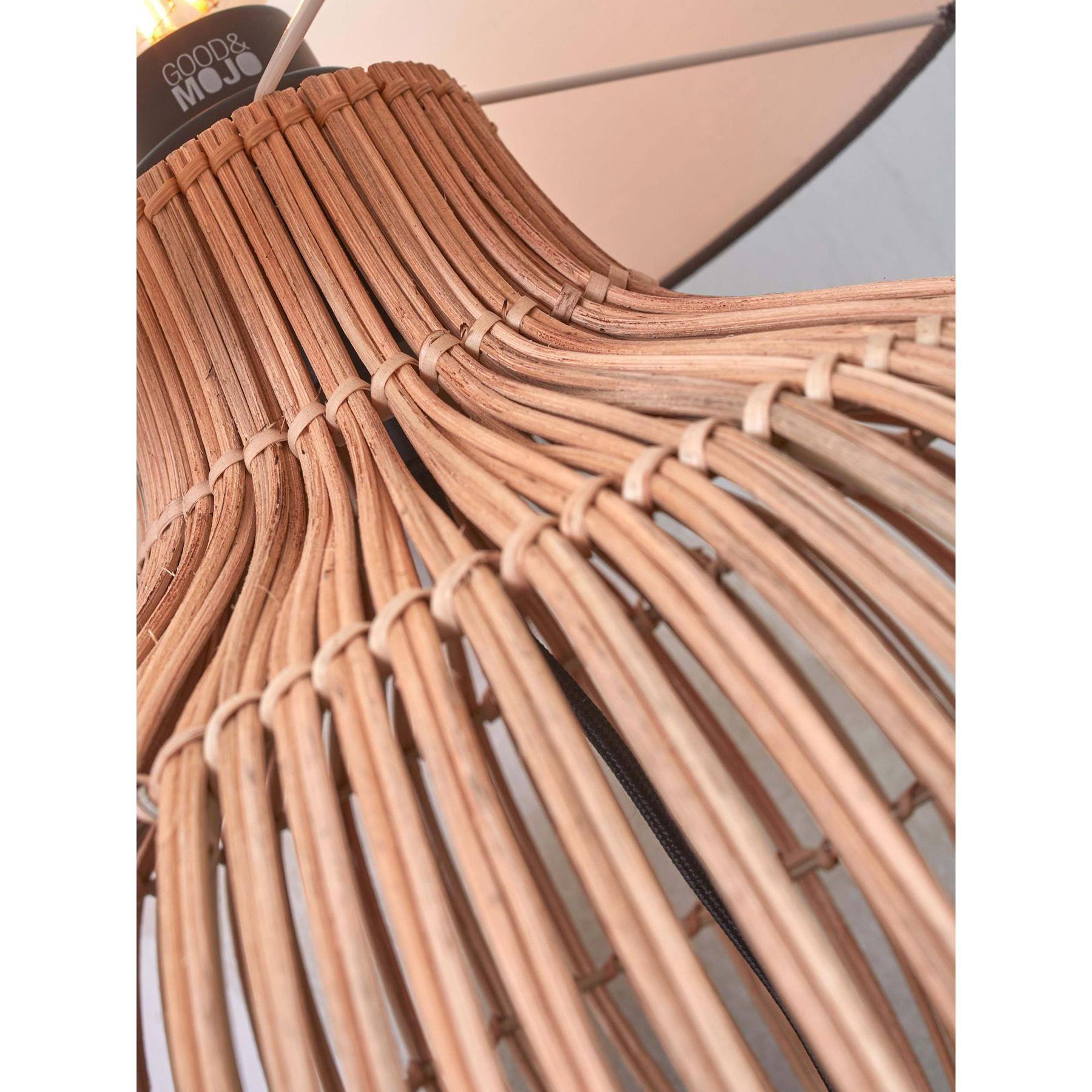 GOOD&MOJO Tafellamp Kalahari - Taupe|Rotan - Ø47cm
