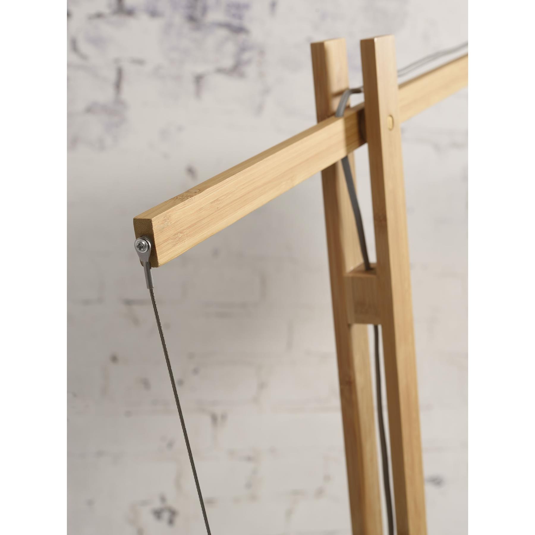 GOOD&MOJO Vloerlamp Montblanc - Bamboe|Zwart - 175x60x207cm