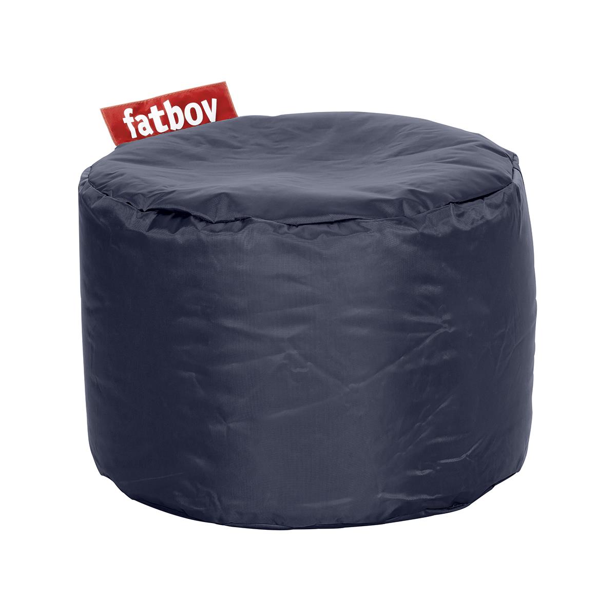 Fatboy Poef Rond Nylon - 35h x ø 50 cm - Afwasbaar - Blauw
