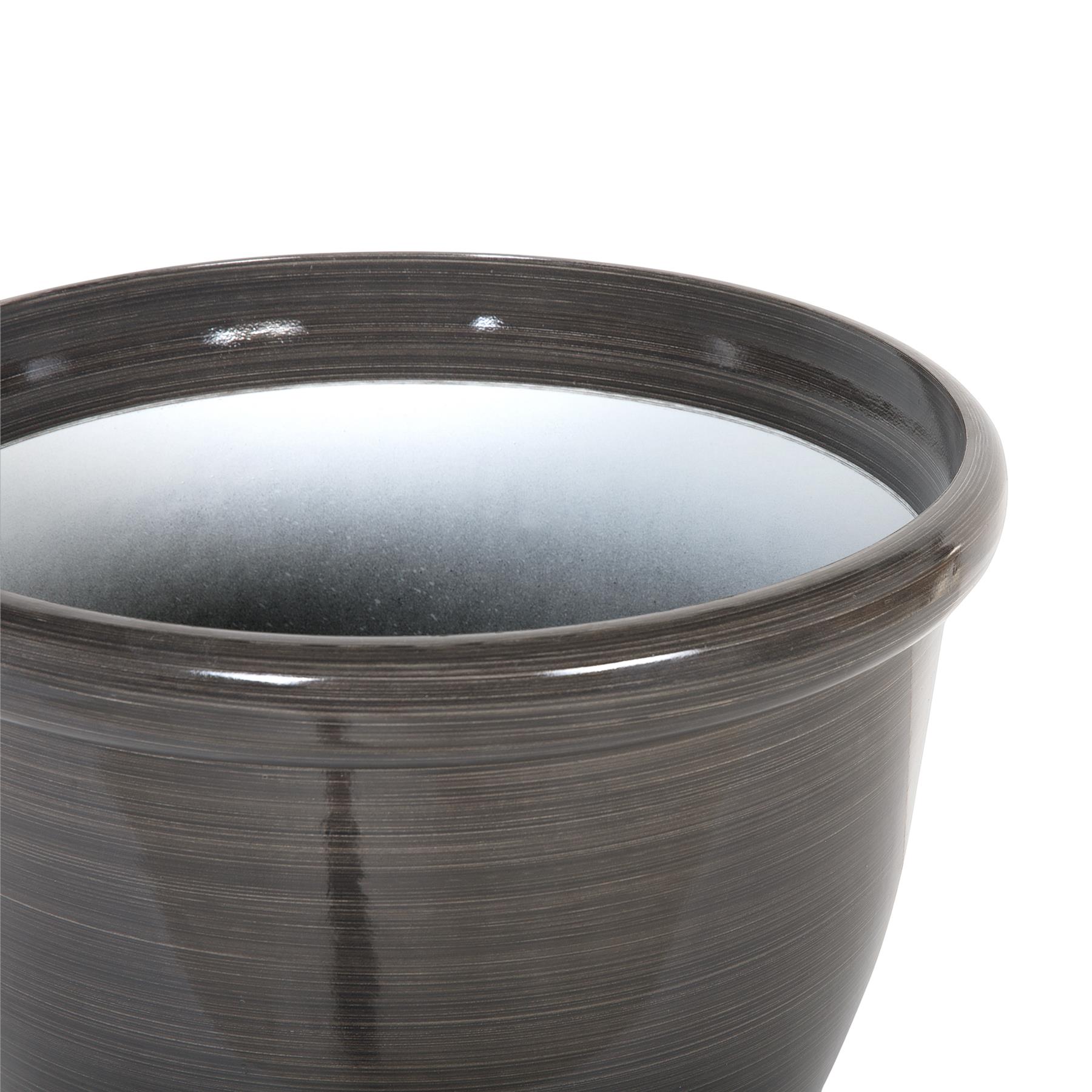 Beliani - TESALIA - Bloempot set van 2 - Bruin - 44 cm - Polyresin