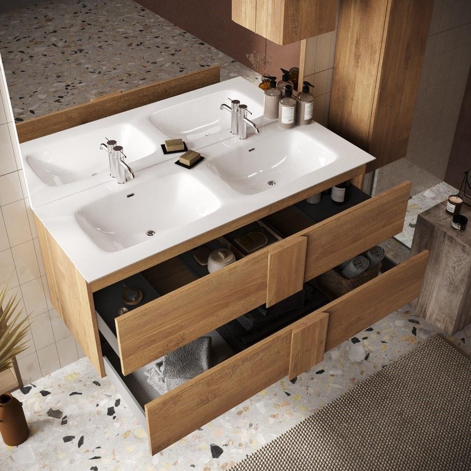 Benvenuto Design Jupiter 120 cm Zwevend Wastafel en Onderkast