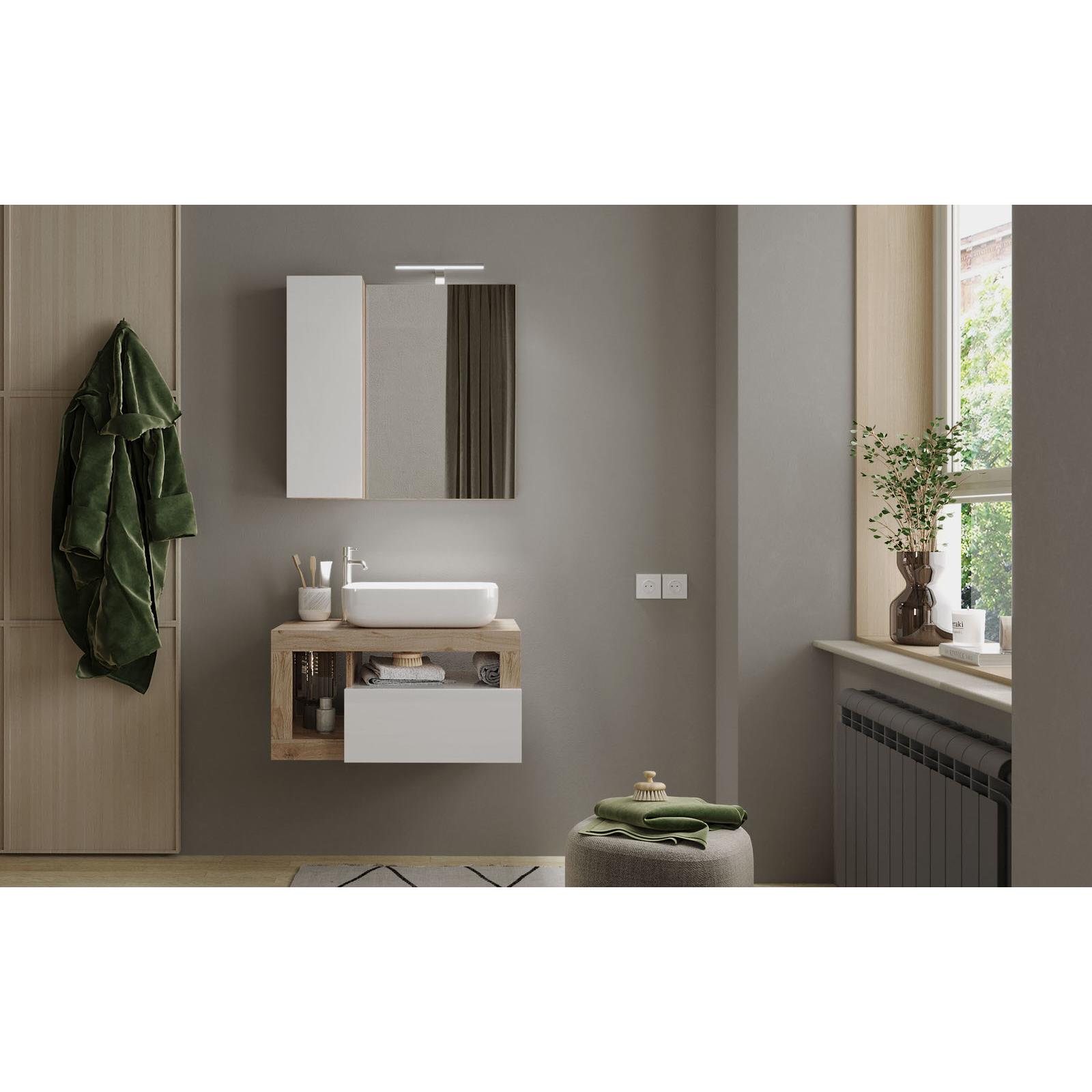 Benvenuto Design Hamburg 79 cm Zwevend Wastafel en Onderkast