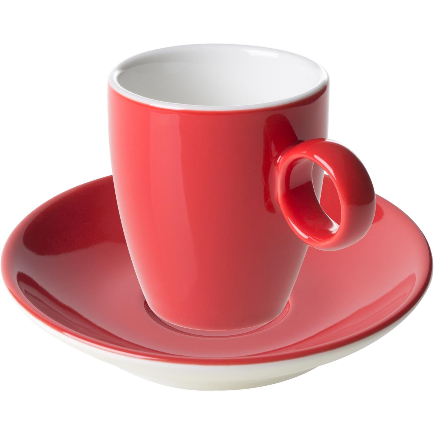 Maastricht Porselein Espressoset Bart Colour 6,5cl Rood 2 stuk(s)