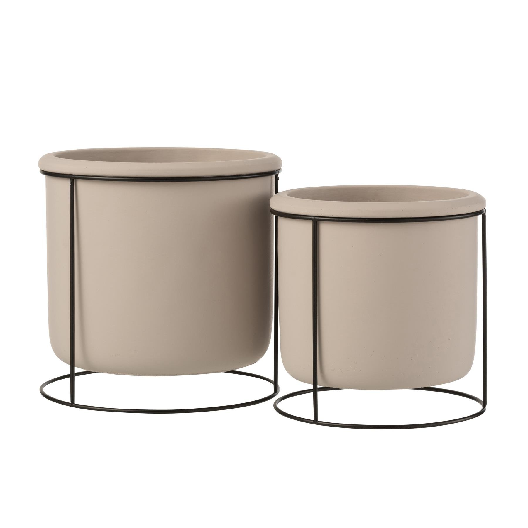 J-Line bloempot Hangend - cement - taupe - large - Ø 20 cm