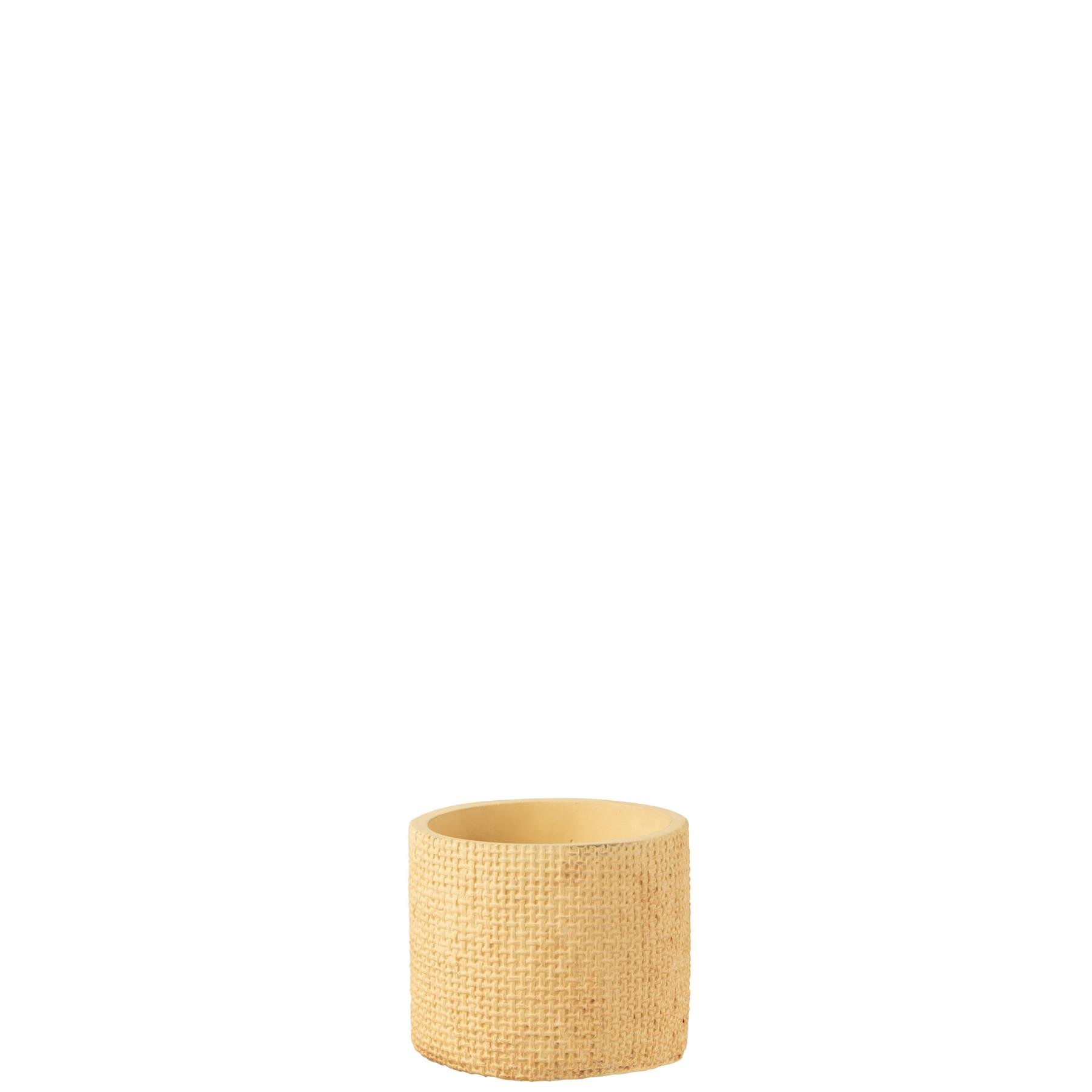 J-Line Bloempot Sunny Cement Beige Extra Small