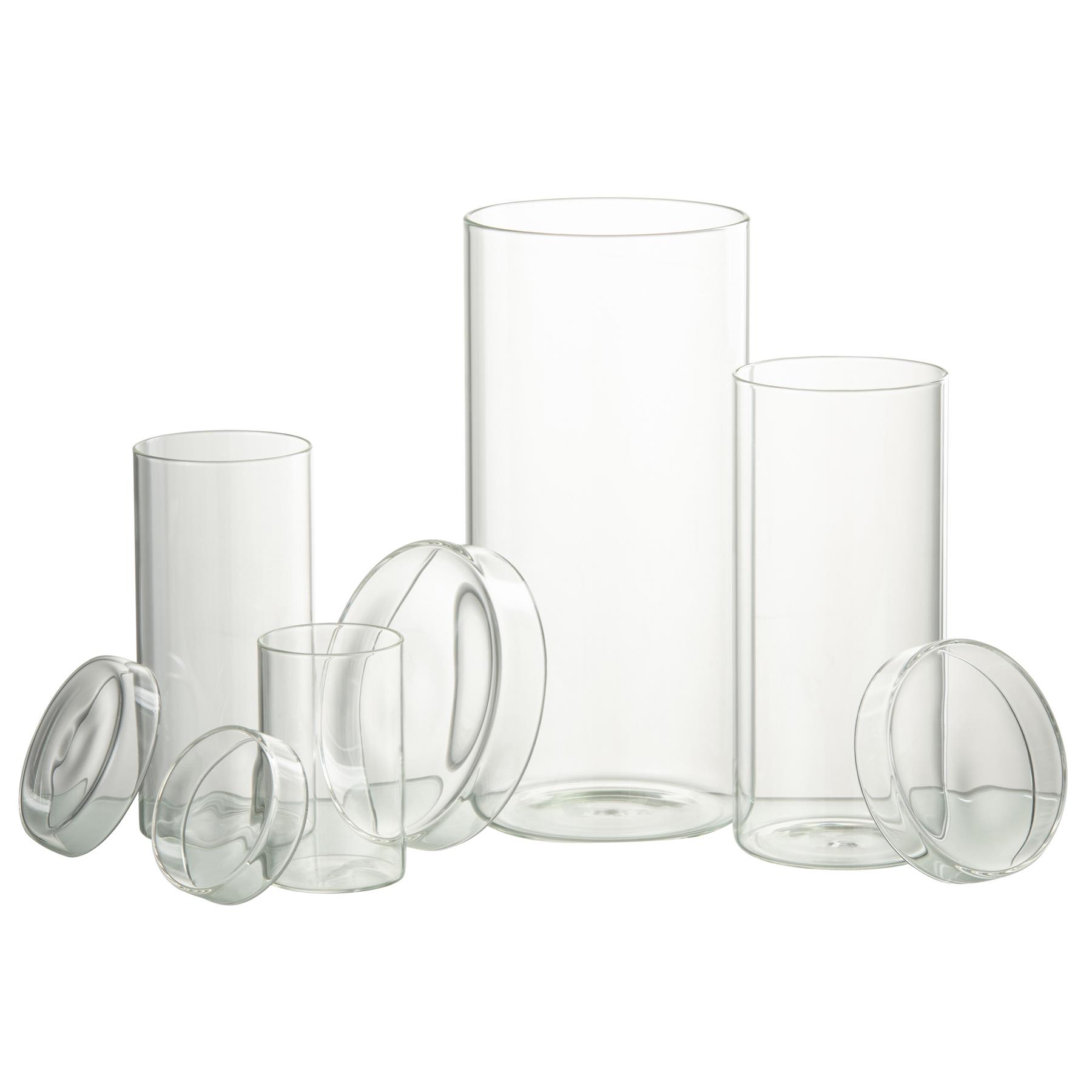J-Line Pot In Glas Lisa Glas Transparant Extralarge