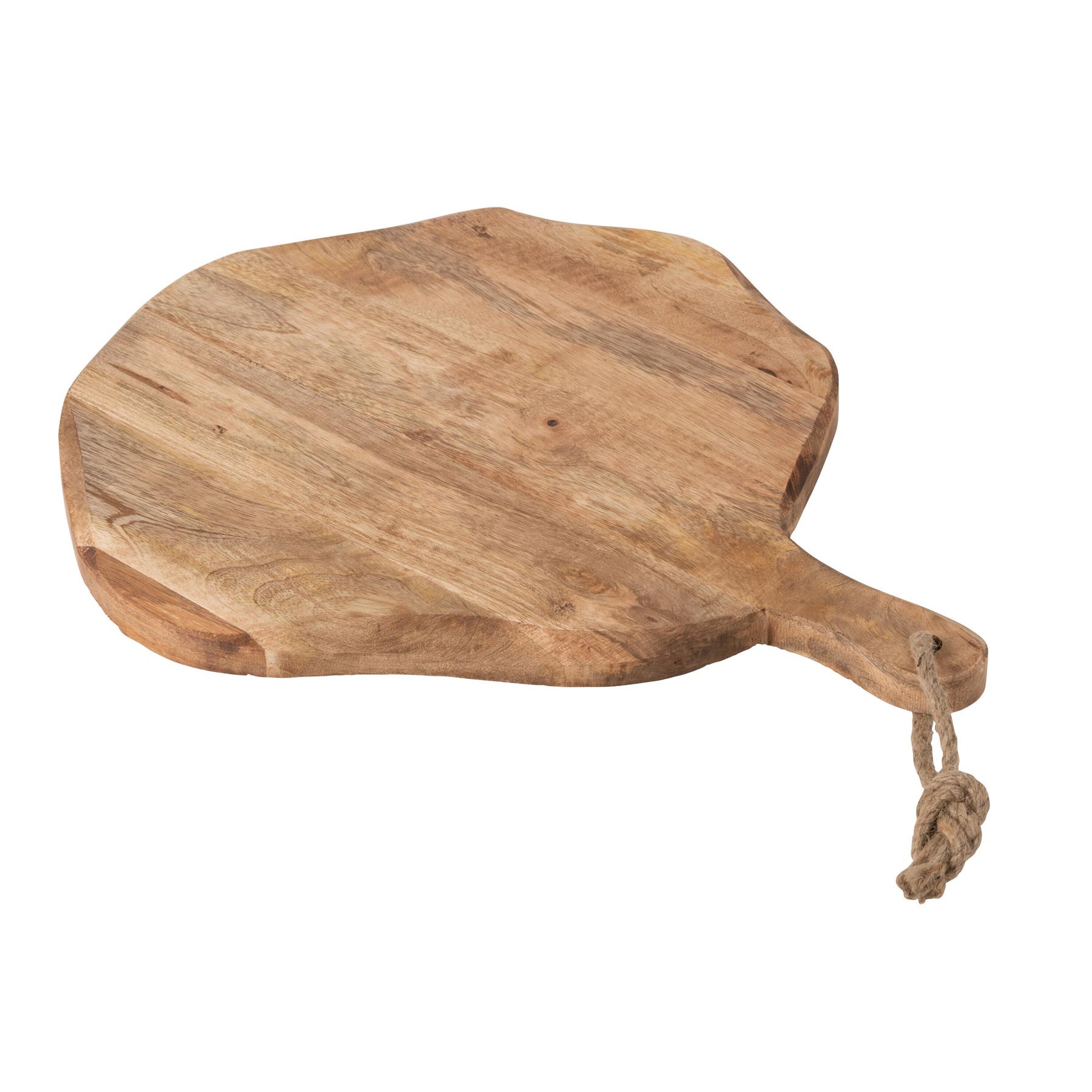 J-Line snijplank Organic Rond snijplank - hout - naturel - large