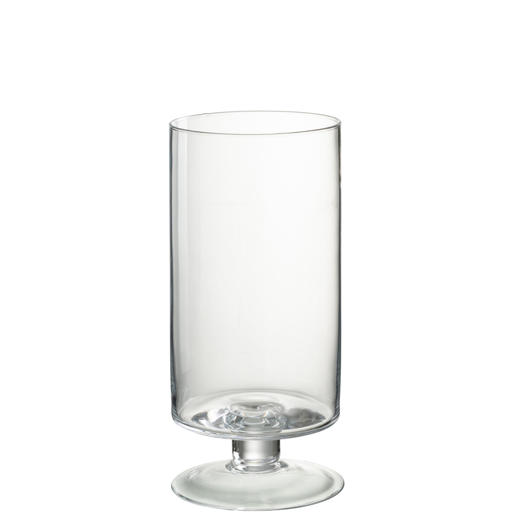 J Line Windlicht Op Voet Rond Glas Transparant Large Kopen Shop Bij