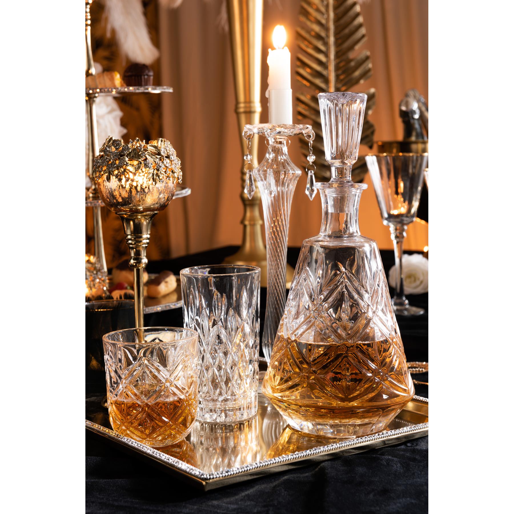 J-Line karaf Anna - decanteerkaraf - glas - transparant