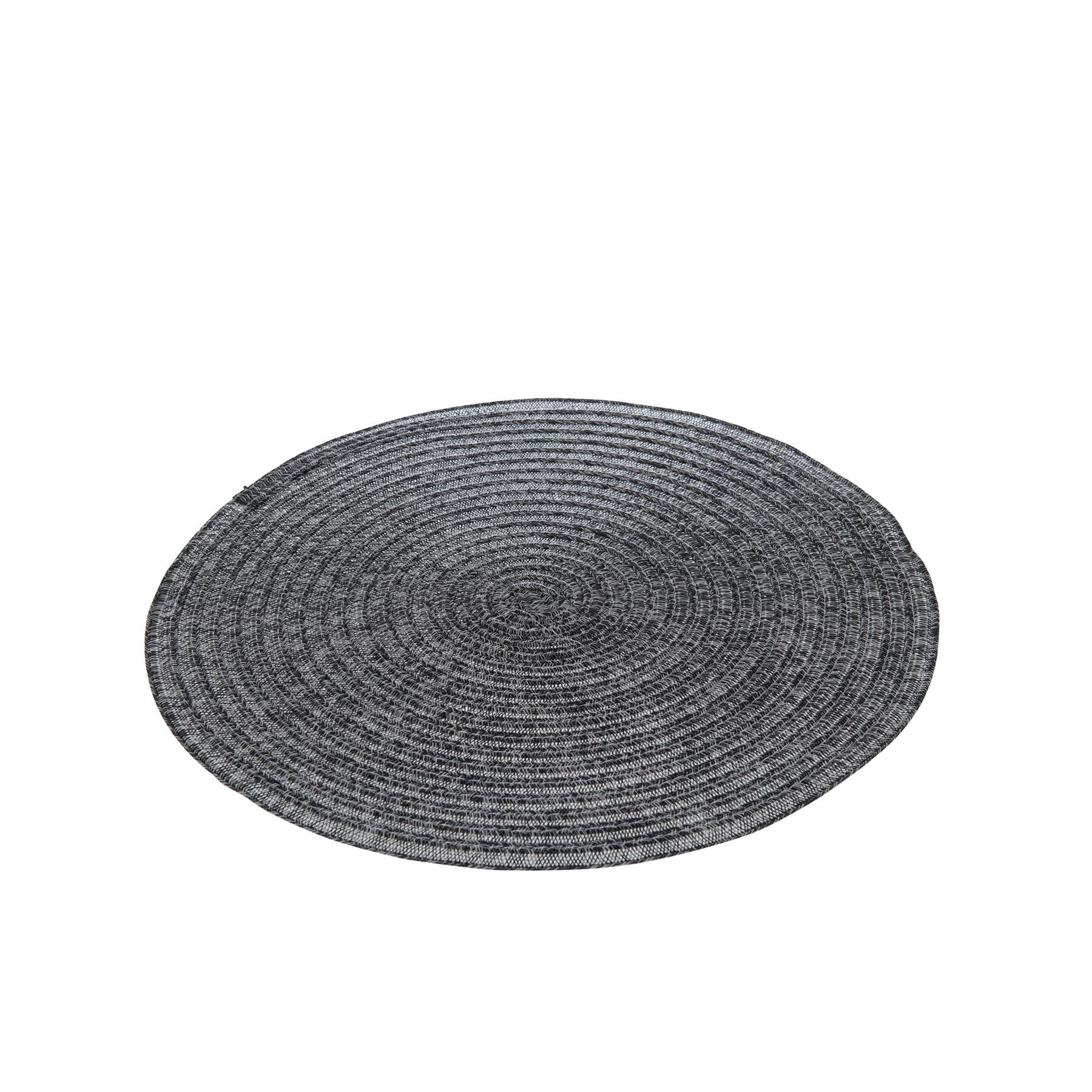 JLine Gevlochten placemat kunststof zwart 6 stuks kopen? Shop