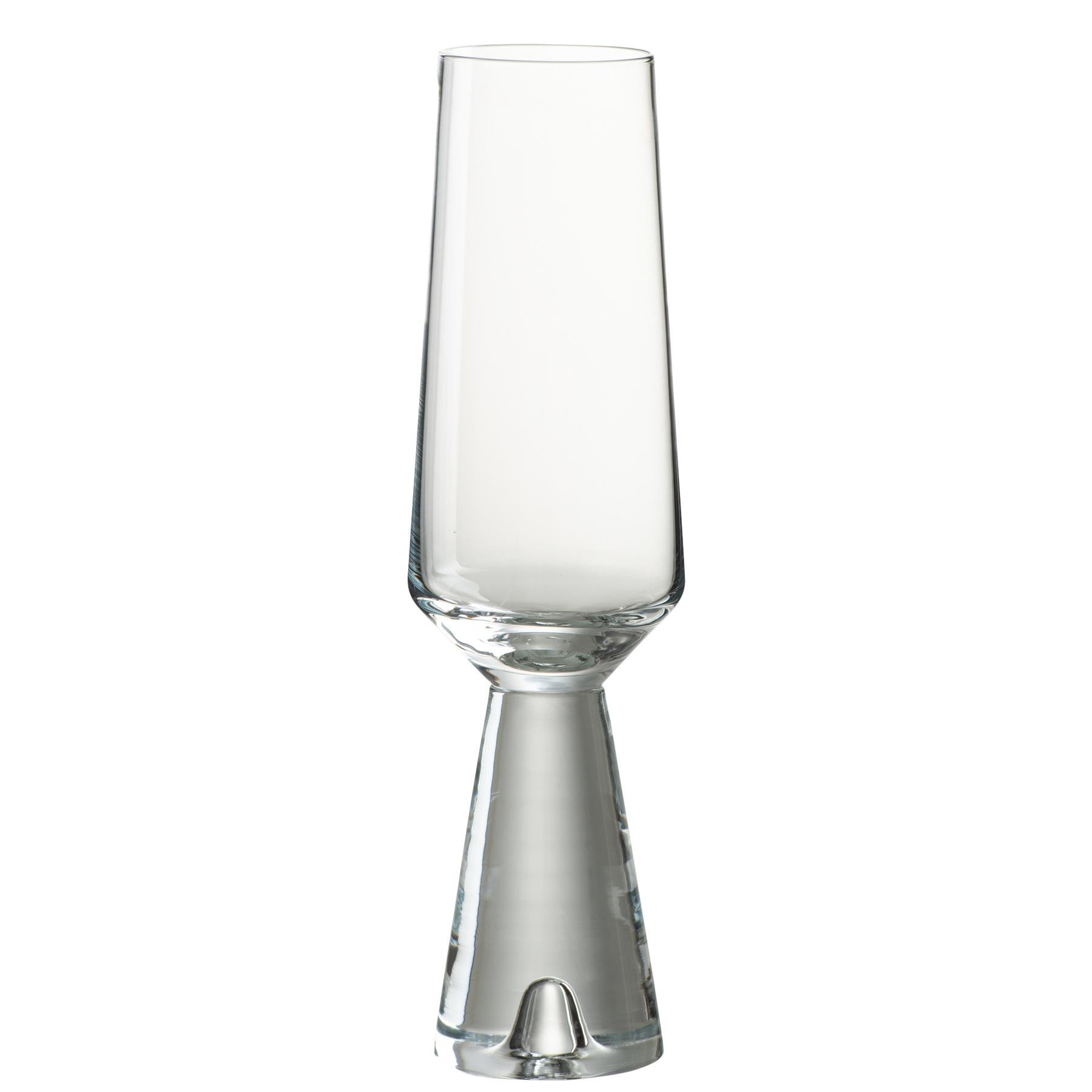 J-Line glas champagne Walker - glas - transparant - 4 stuks